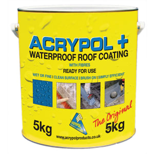 Acrypol+ White Solar Waterproof Roof Coating - 5kg