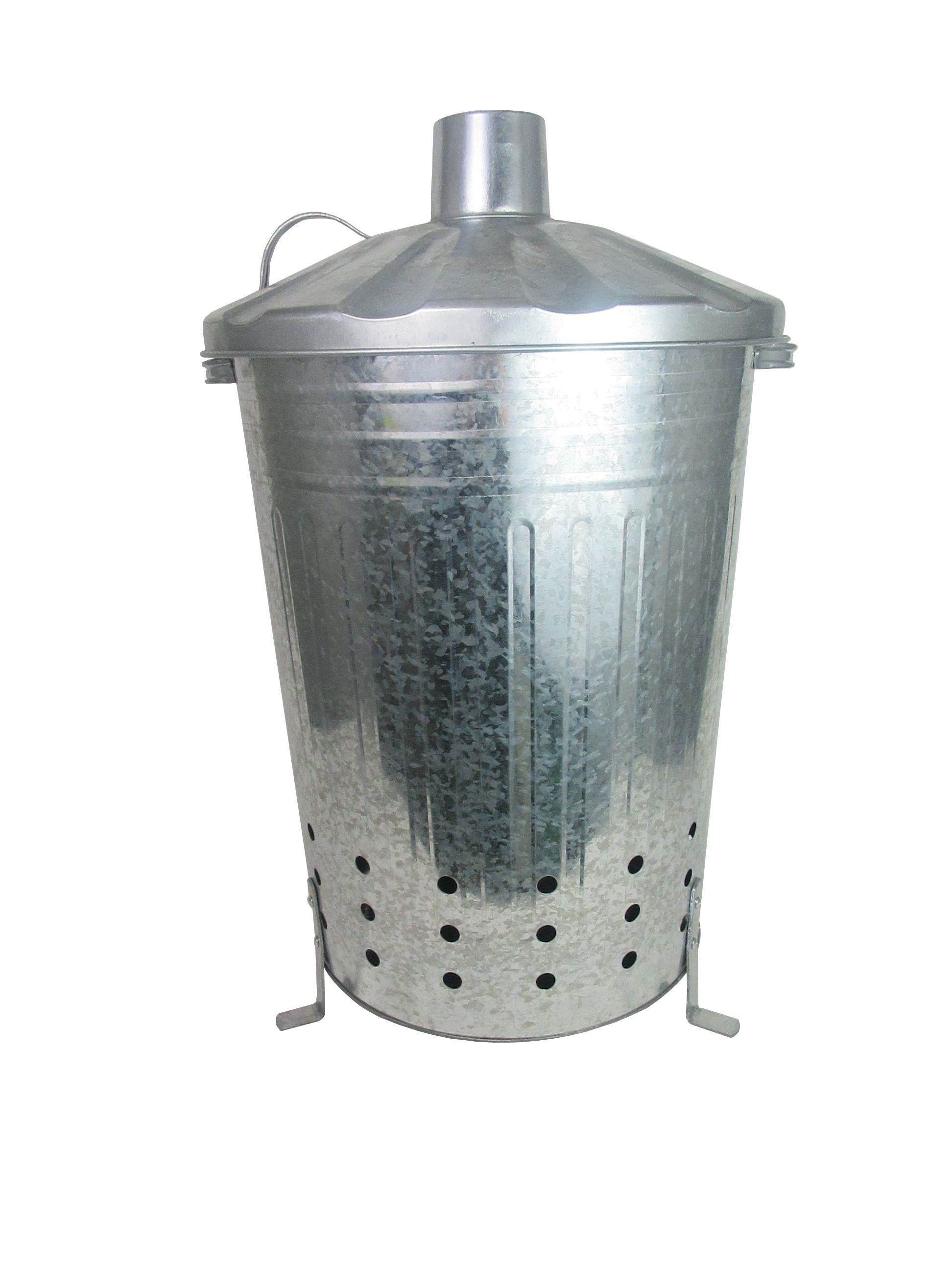 Galvanised Steel Garden Incinerator - 80L