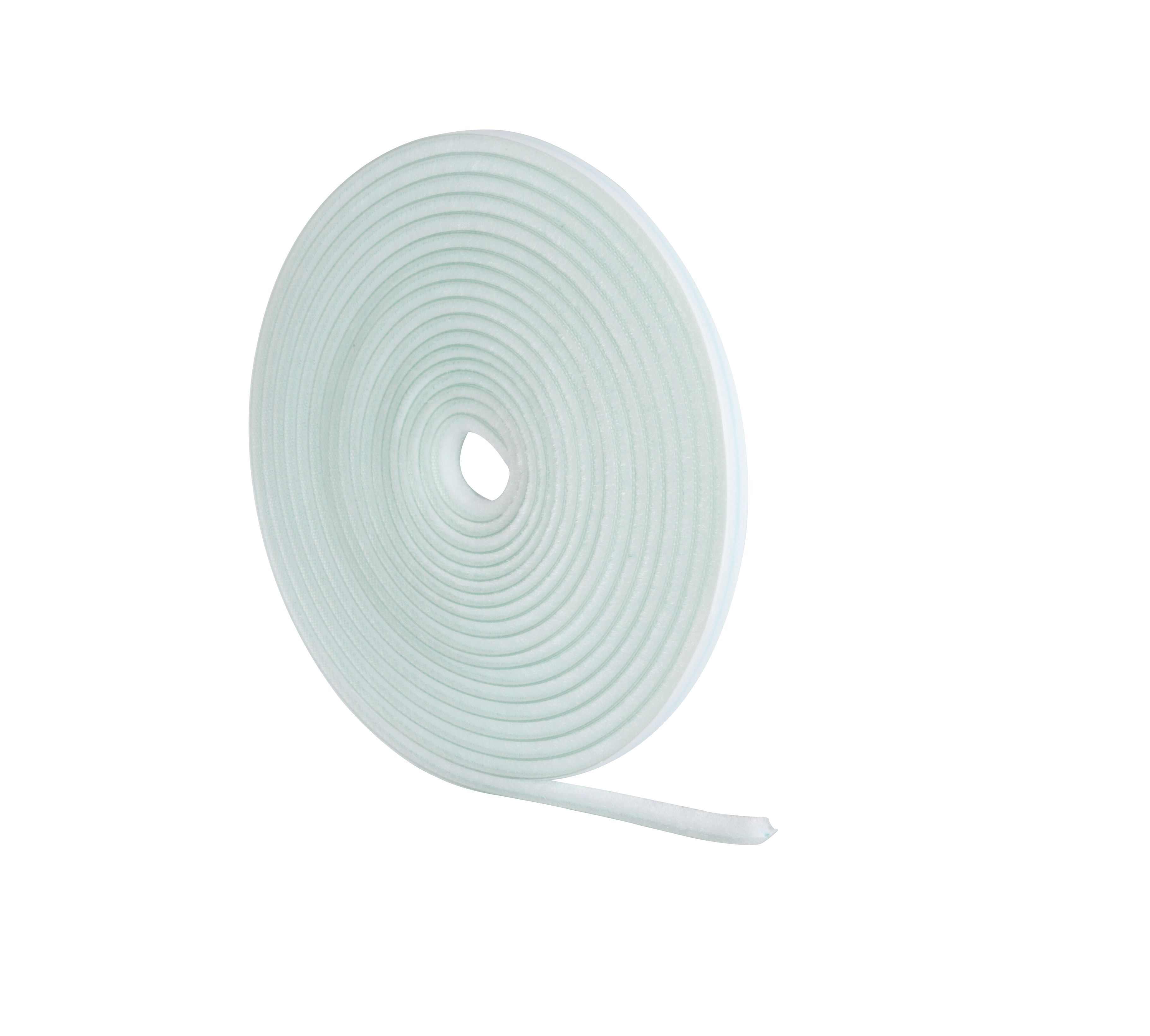 Image of Wickes 5m Pile Tape Draught Seal - White