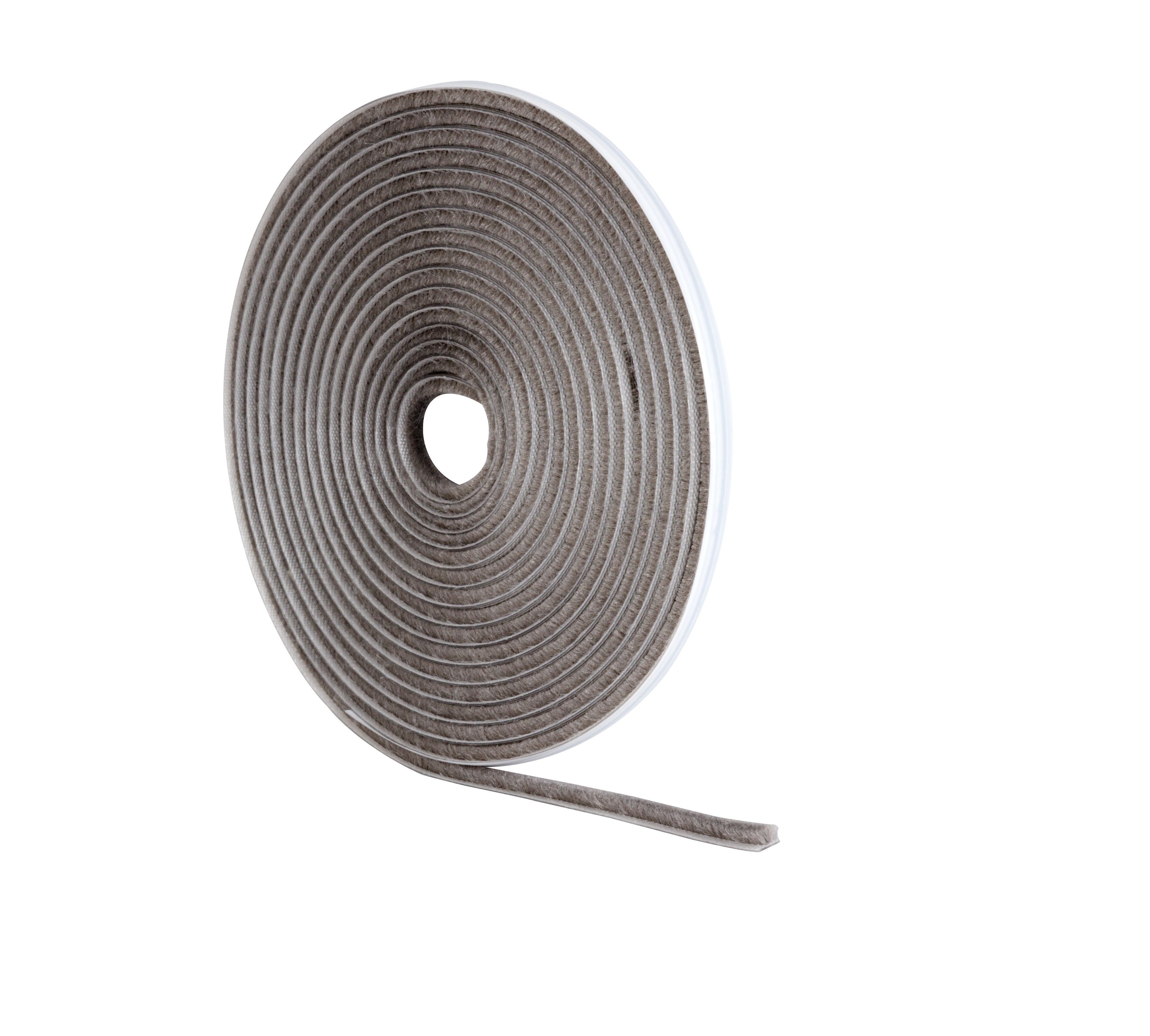 Wickes 5m Pile Tape Draught Seal - Grey