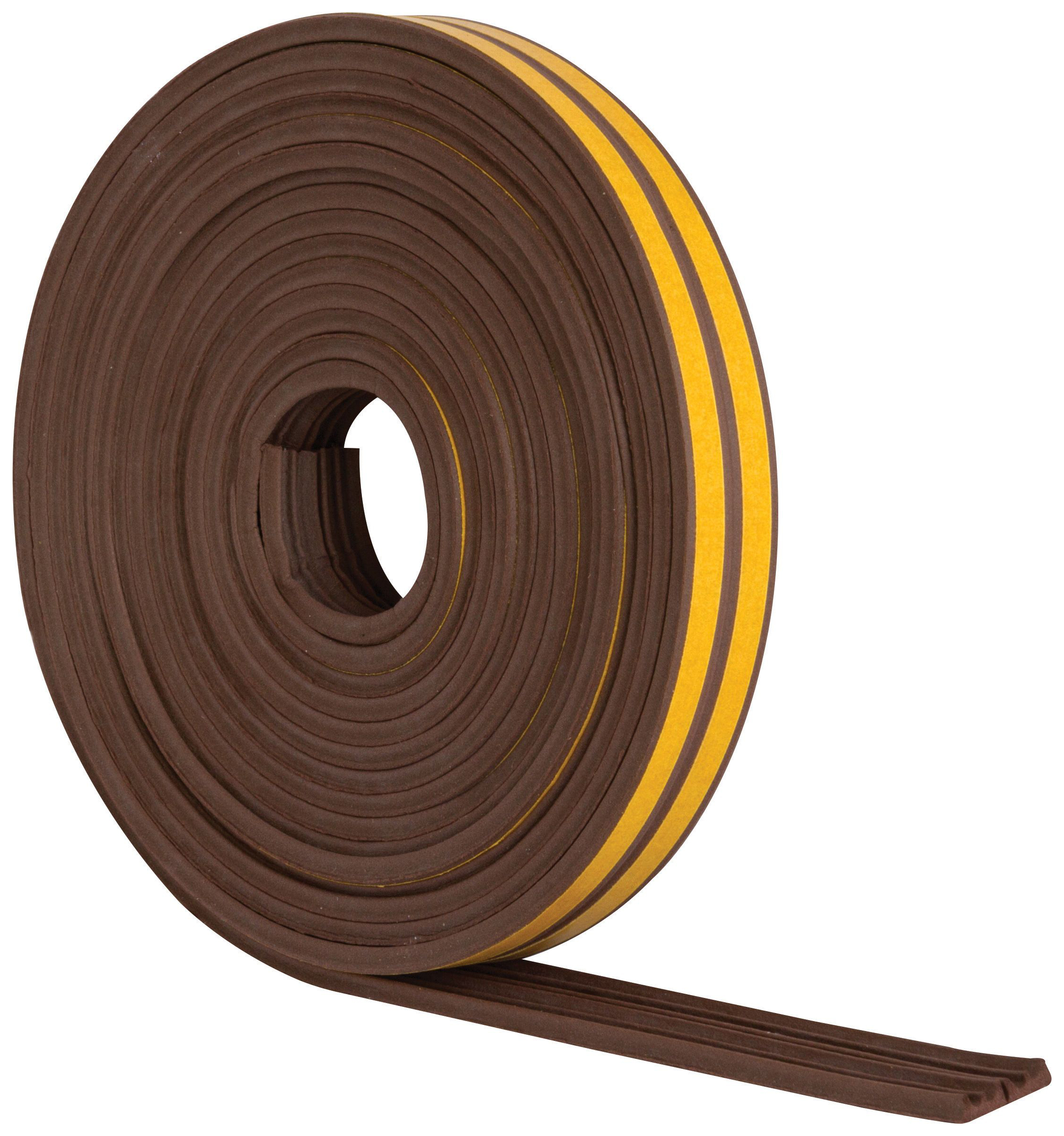 Image of Wickes 10m E Profile Rubber Draught Seal - Brown