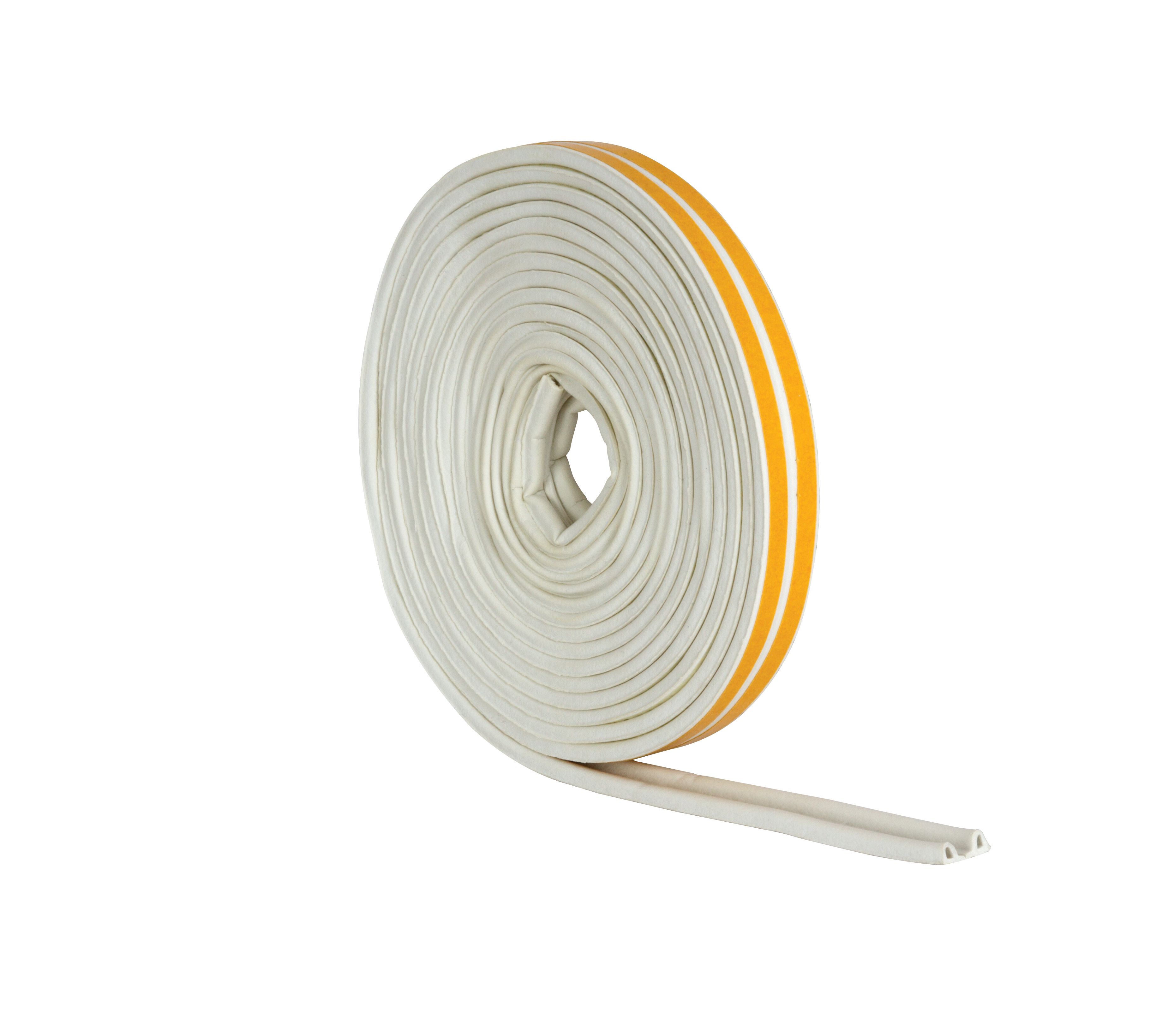 Image of Wickes 10m P Profile Rubber Draught Seal - White