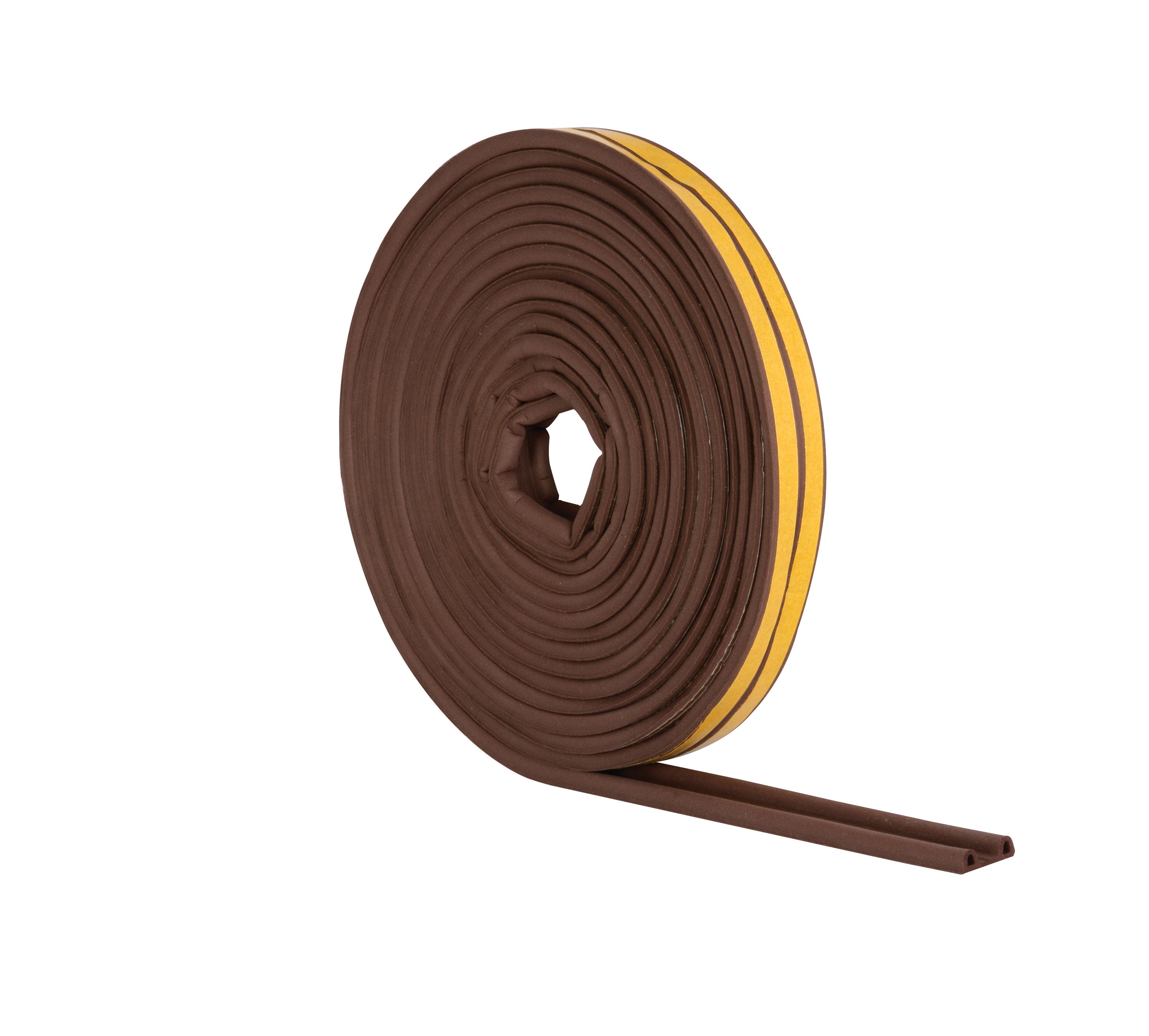 Image of Wickes 10m P Profile Rubber Draught Seal - Brown