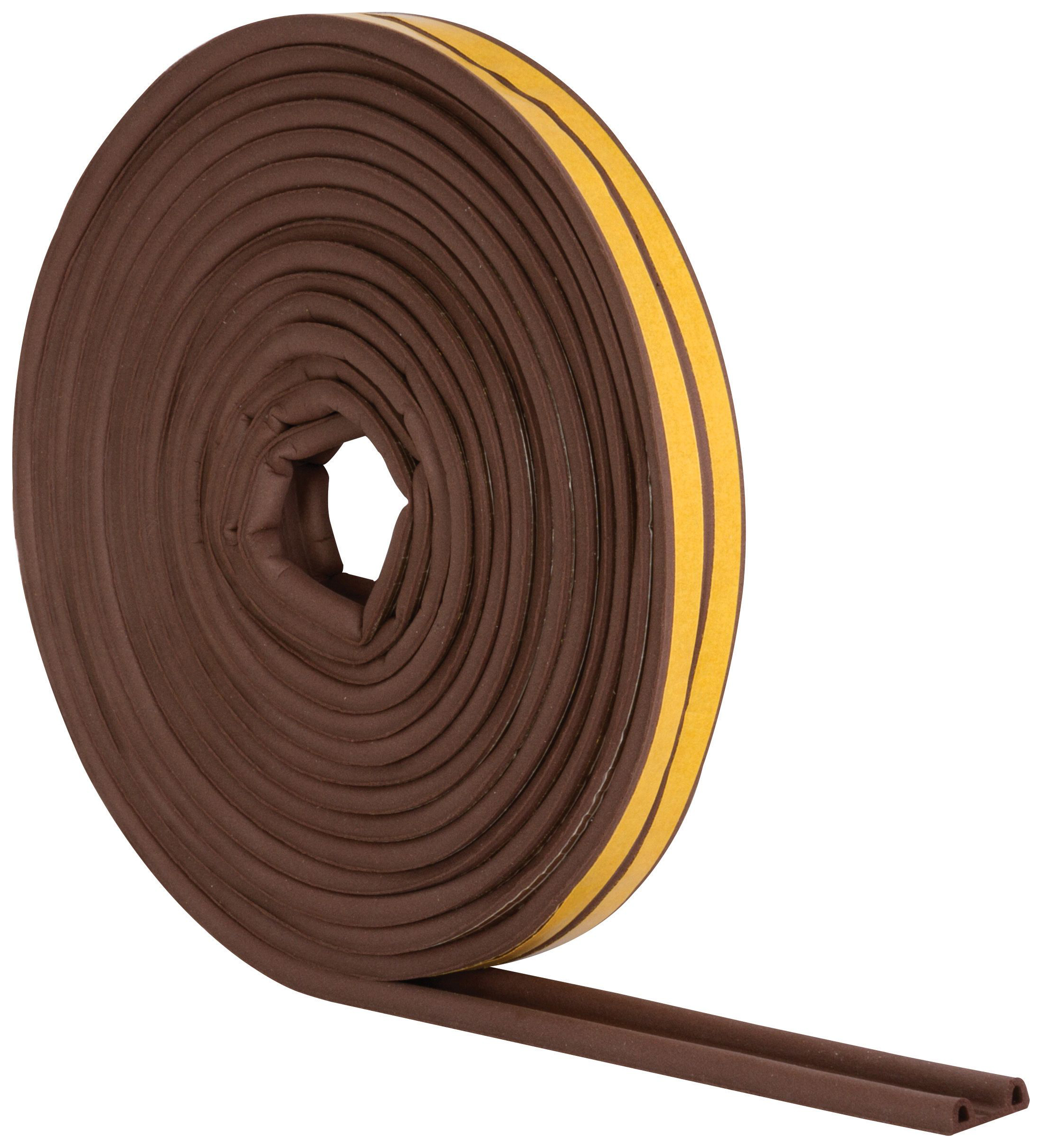 Image of Wickes 10m P Profile Rubber Draught Seal - Brown