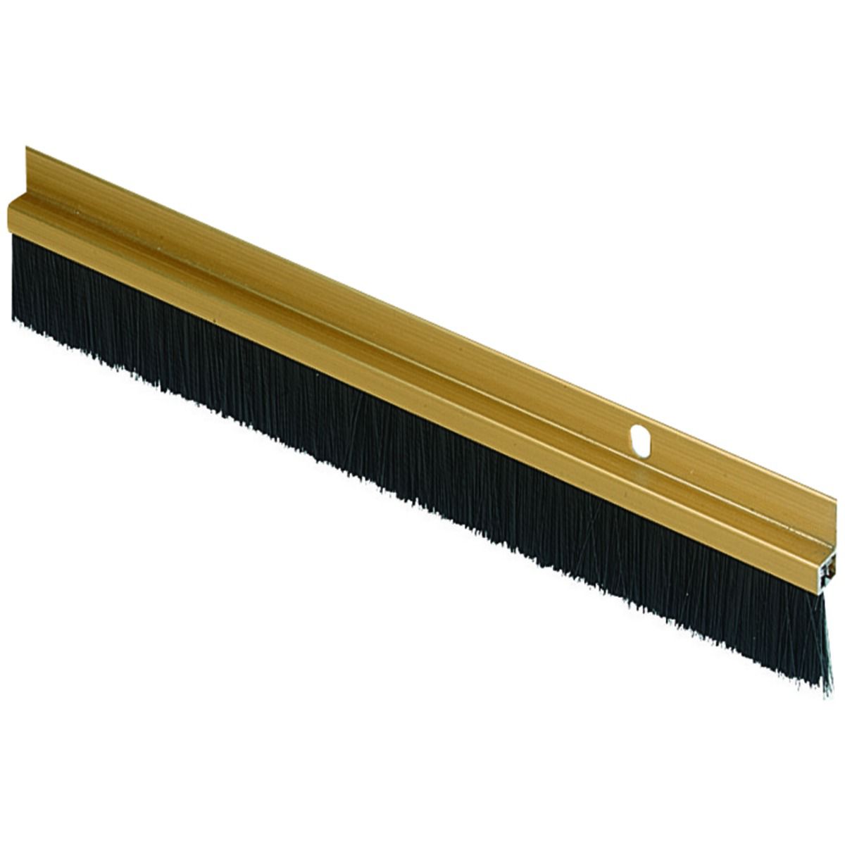 Image of Wickes 838mm Door Brush Draught Excluder - Gold Effect