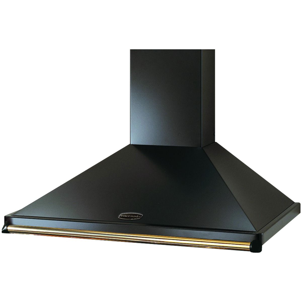 Rangemaster 110cm Classic Chimney Cooker Hood - Black & Brass