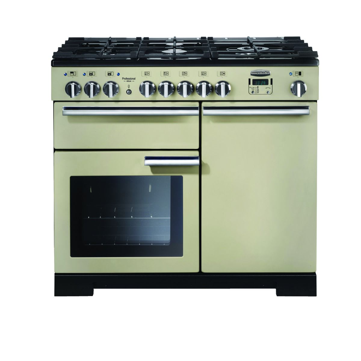 Rangemaster Professional Deluxe 100cm Dual Fuel Range Cooker Cream
