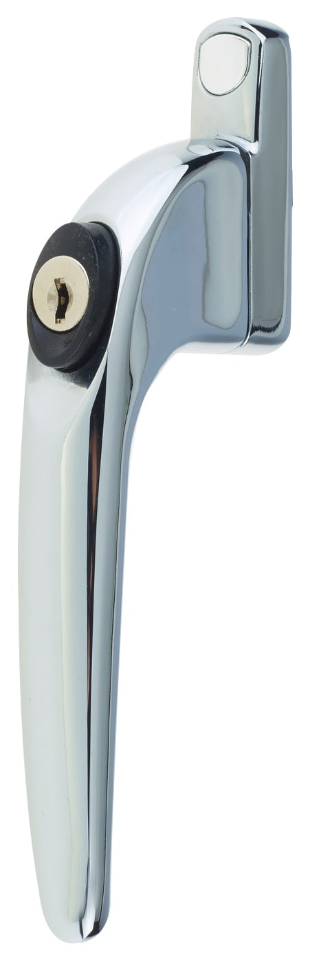 Yale PVCu Window Handle Chrome Wickes.co.uk
