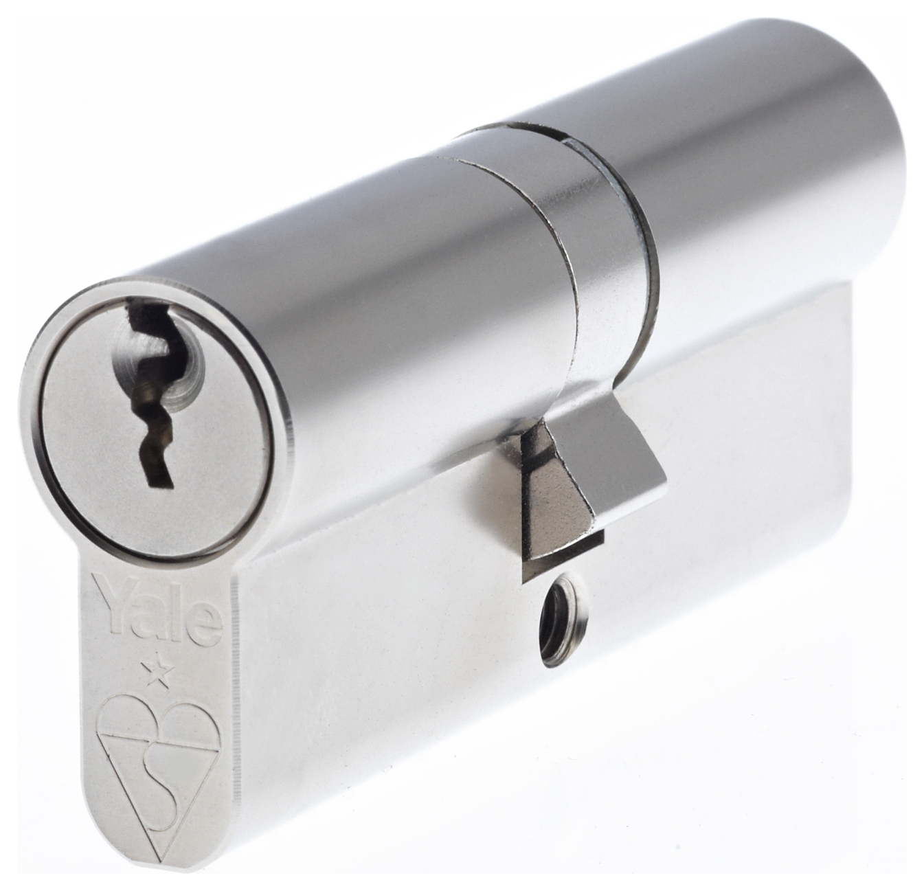 Image of Yale PKM4545-NP British Standard Euro Profile Nickel Cylinder Lock - 45mm