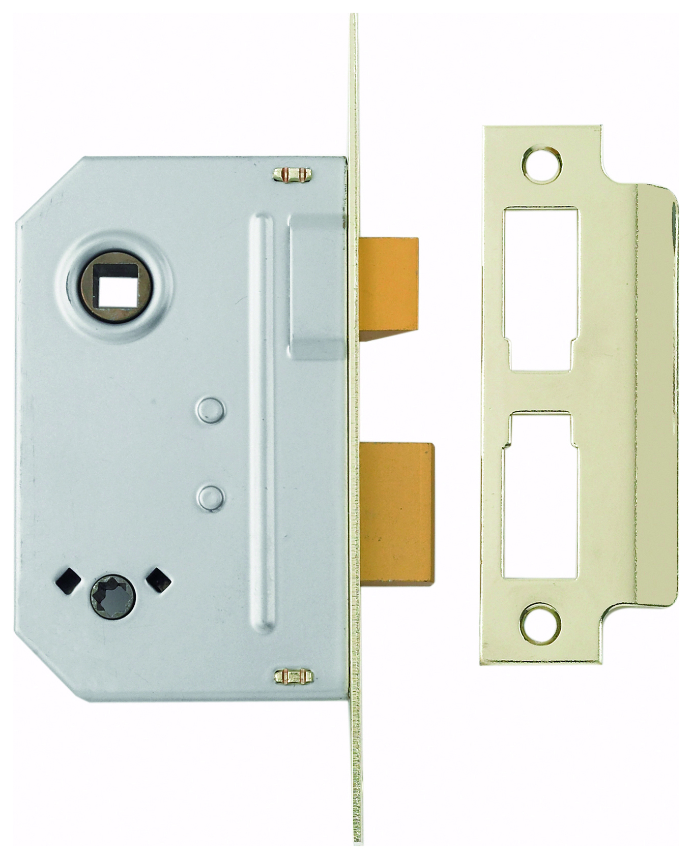 Image of Yale P-M236-PB-63 Brass Bathroom Sashlock - 64mm