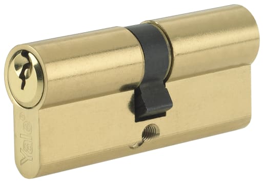 Yale P-ED4045-PB Euro Profile Cylinder Lock - Brass