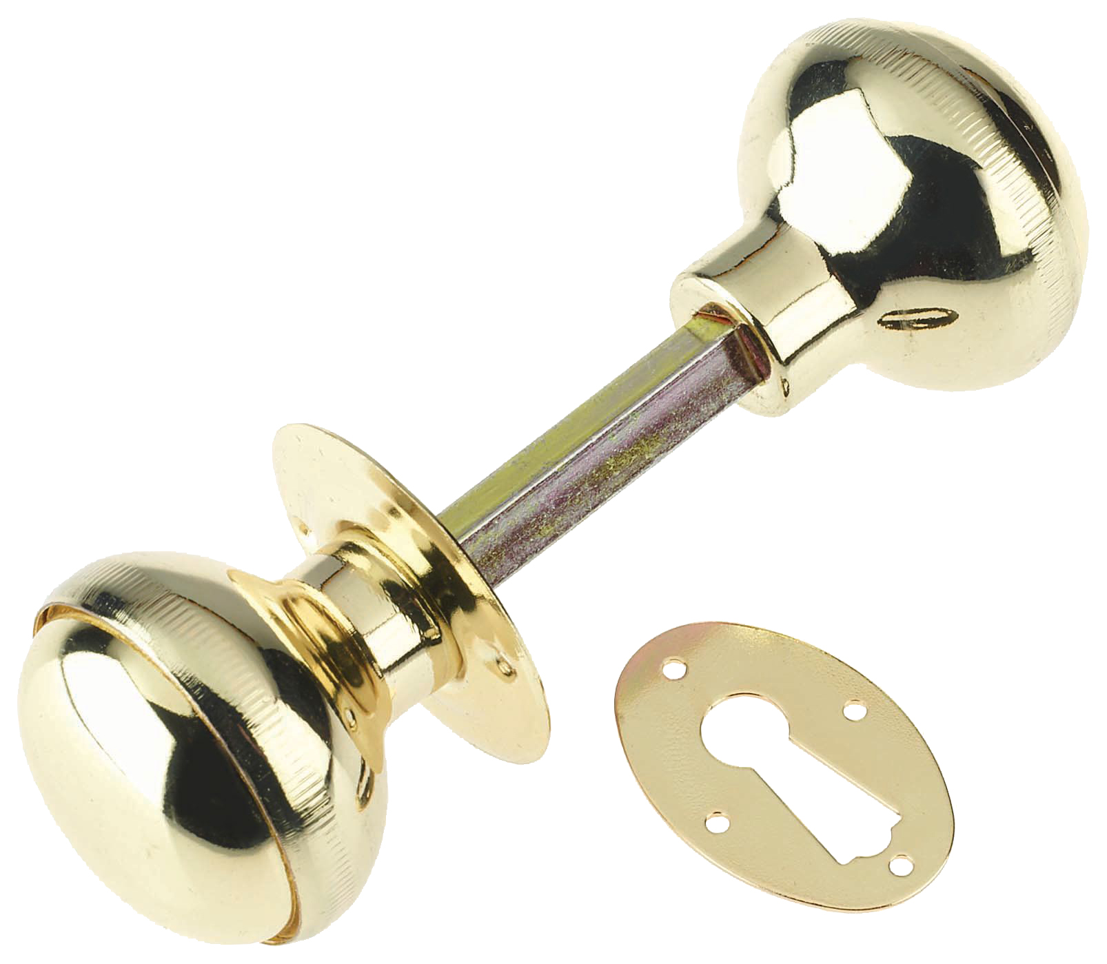 Yale Brass Rim Door Knob - 1 Pair