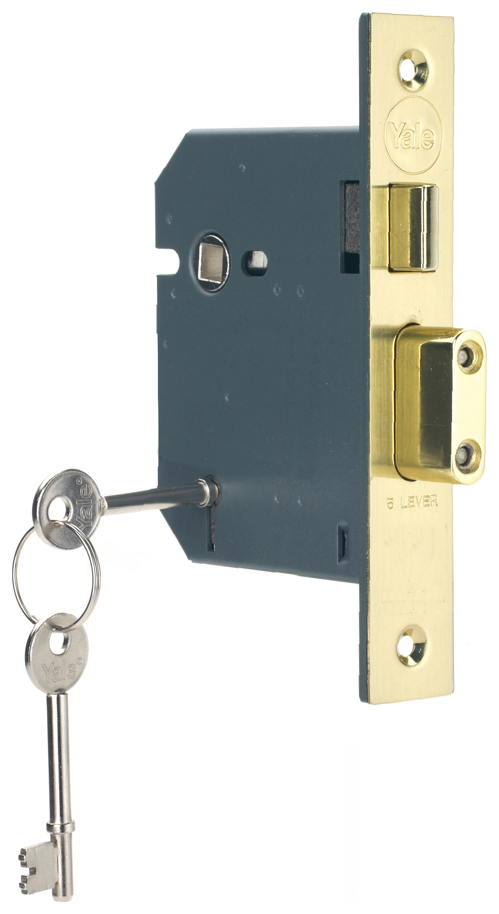 Image of Yale P-M550-PB-78 Brass 5 Lever Sashlock - 76mm