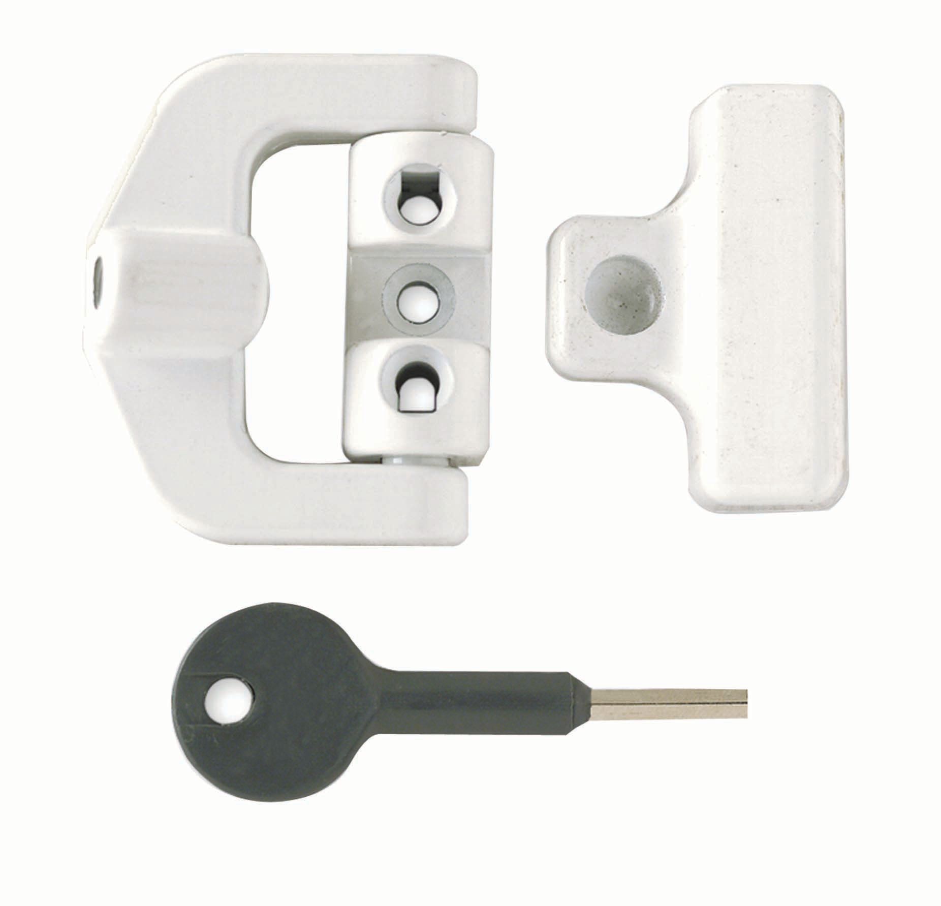 Yale PVCu Window Lock & Key - White