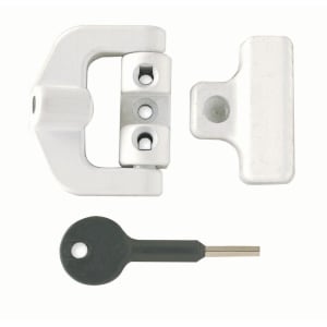 Yale PVCu Window Lock & Key - White