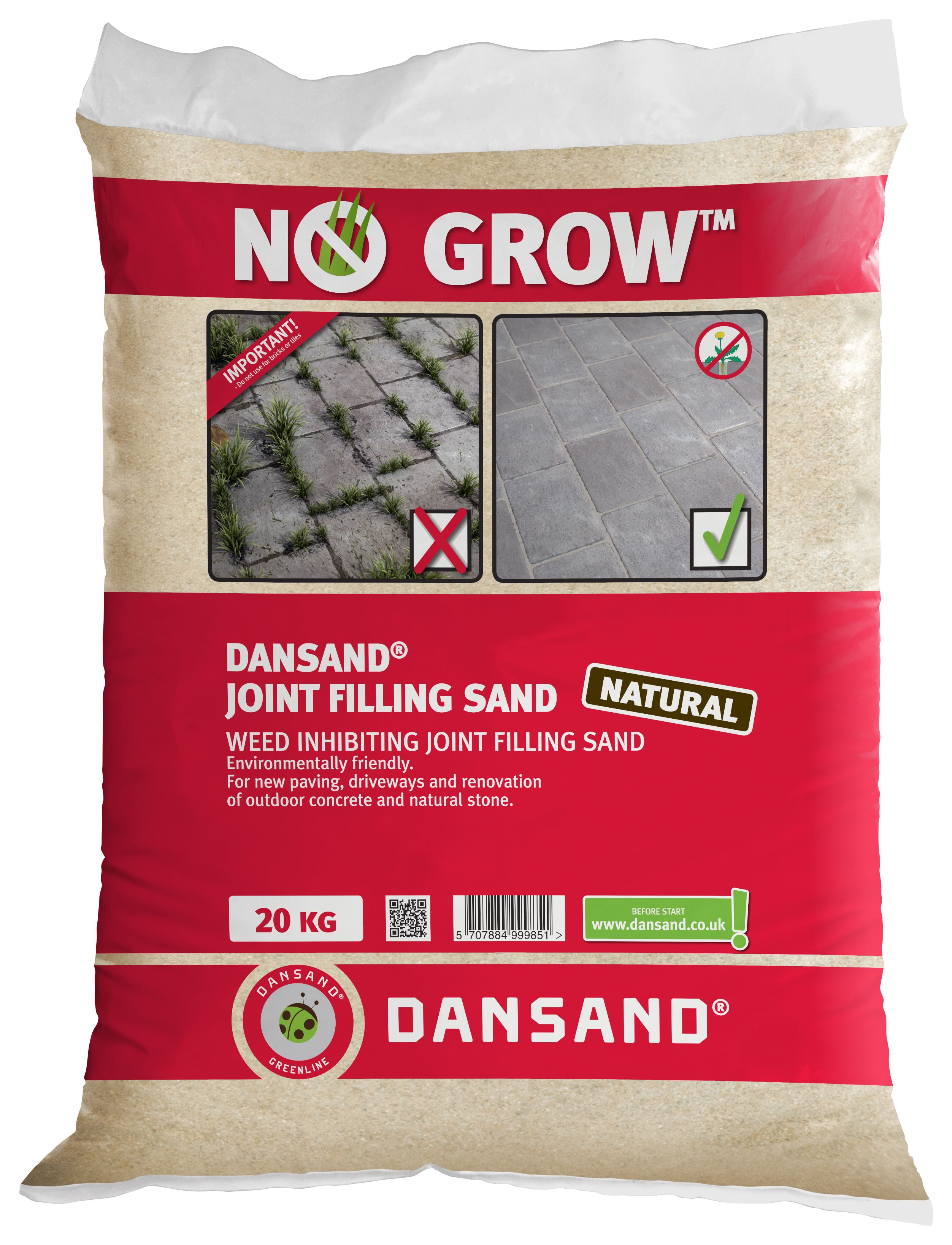 Dansand NO GROW Block Paving Sand - 20kg