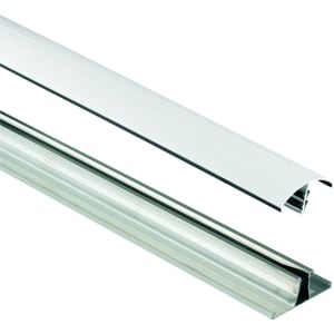 Wickes White Universal Glazing Bar for Polycarbonate Sheets - 2.5m