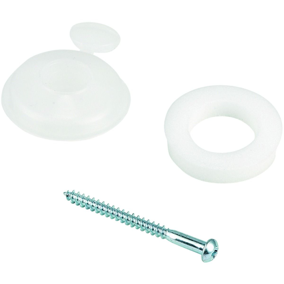 Image of Wickes Clear Polycarbonate Fixing Buttons for 16mm Polycarbonate Sheets - Pack of 10