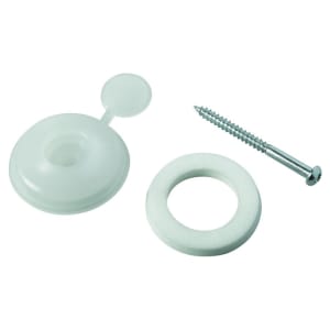Wickes Clear Polycarbonate Fixing Buttons for 10mm Polycarbonate Sheets - Pack of 10