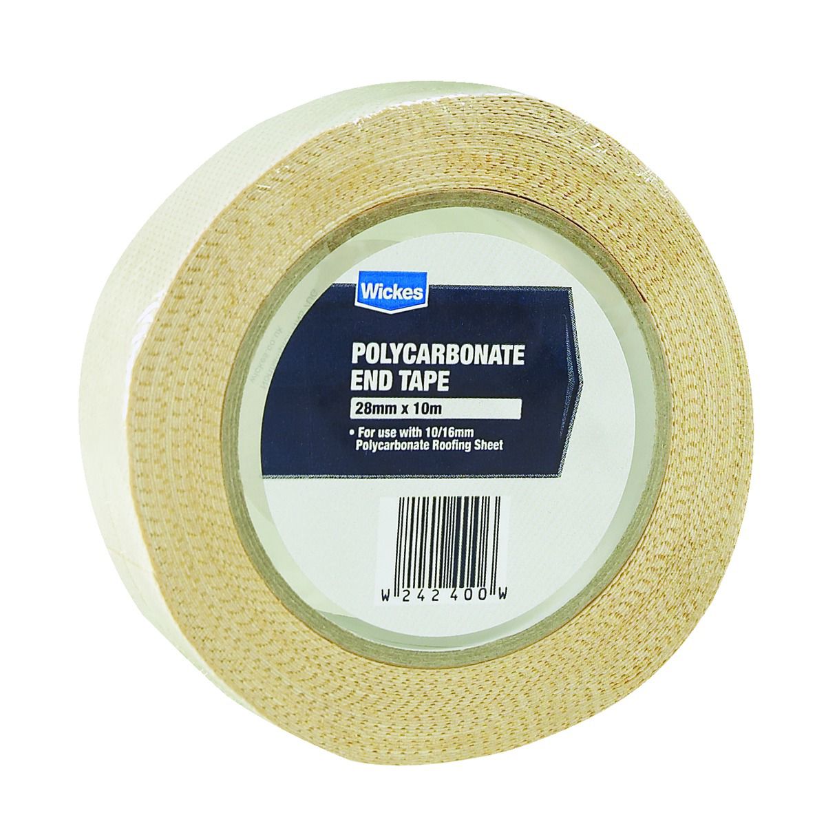 Wickes Anti-Dust Polycarbonate Tape - 28mm x 10m