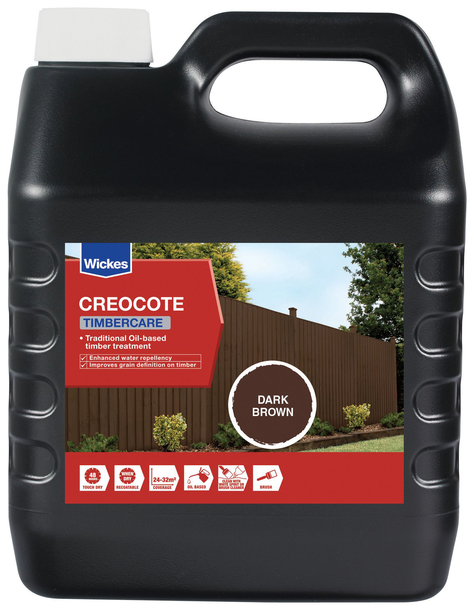 Image of Wickes Shed & Fence Creocote - Dark 4L