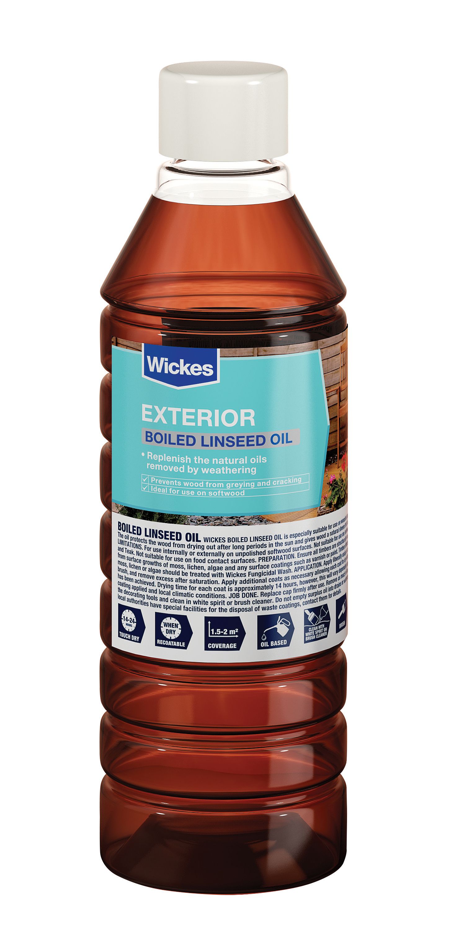Image of Wickes Boiled Linseed Oil - 500ml