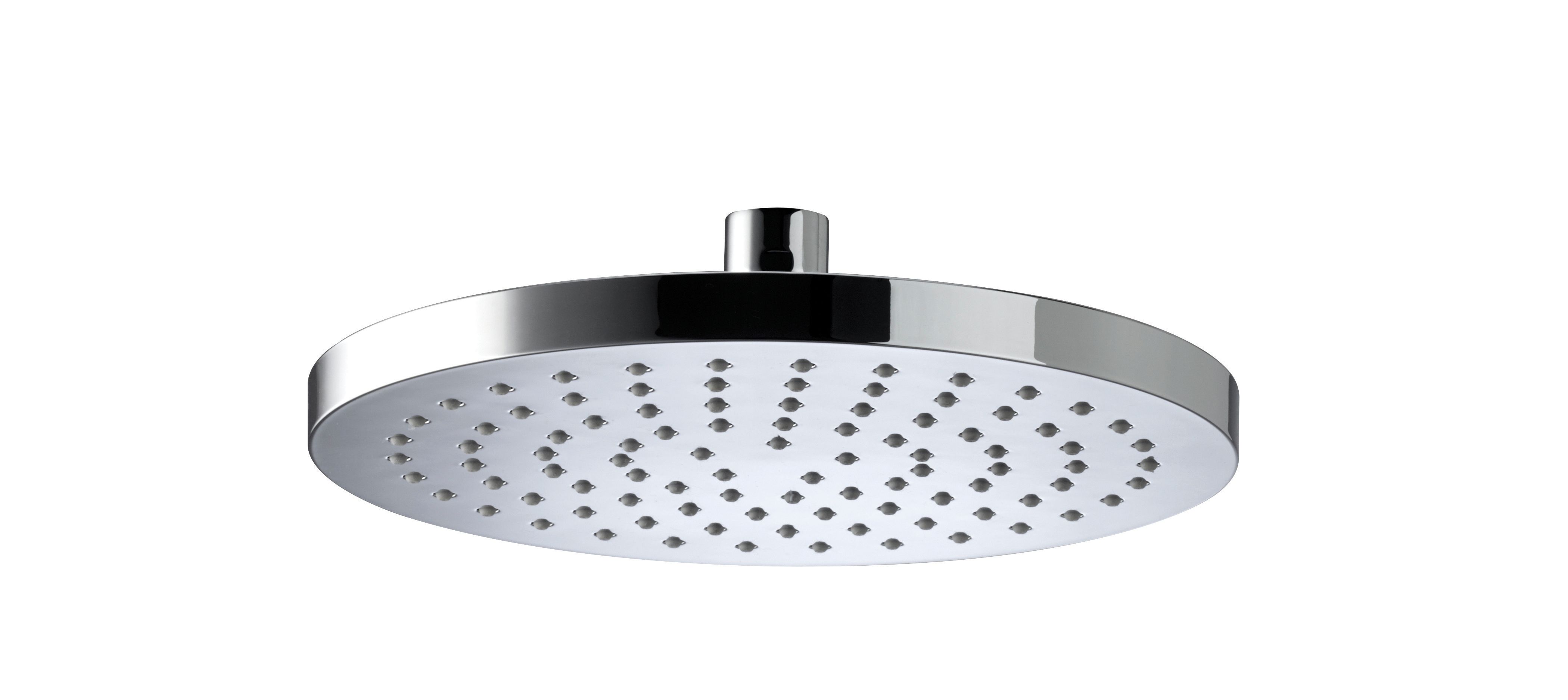 Image of Bristan Round Wall Mounted Chrome Shower Head & Arm - 200mm