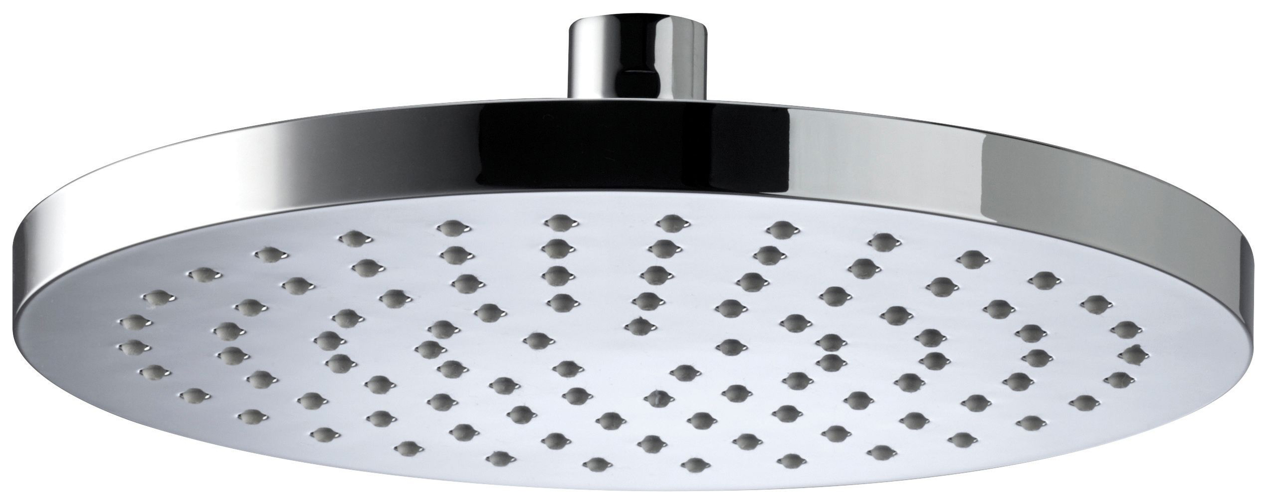 Image of Bristan Round Wall Mounted Chrome Shower Head & Arm - 200mm