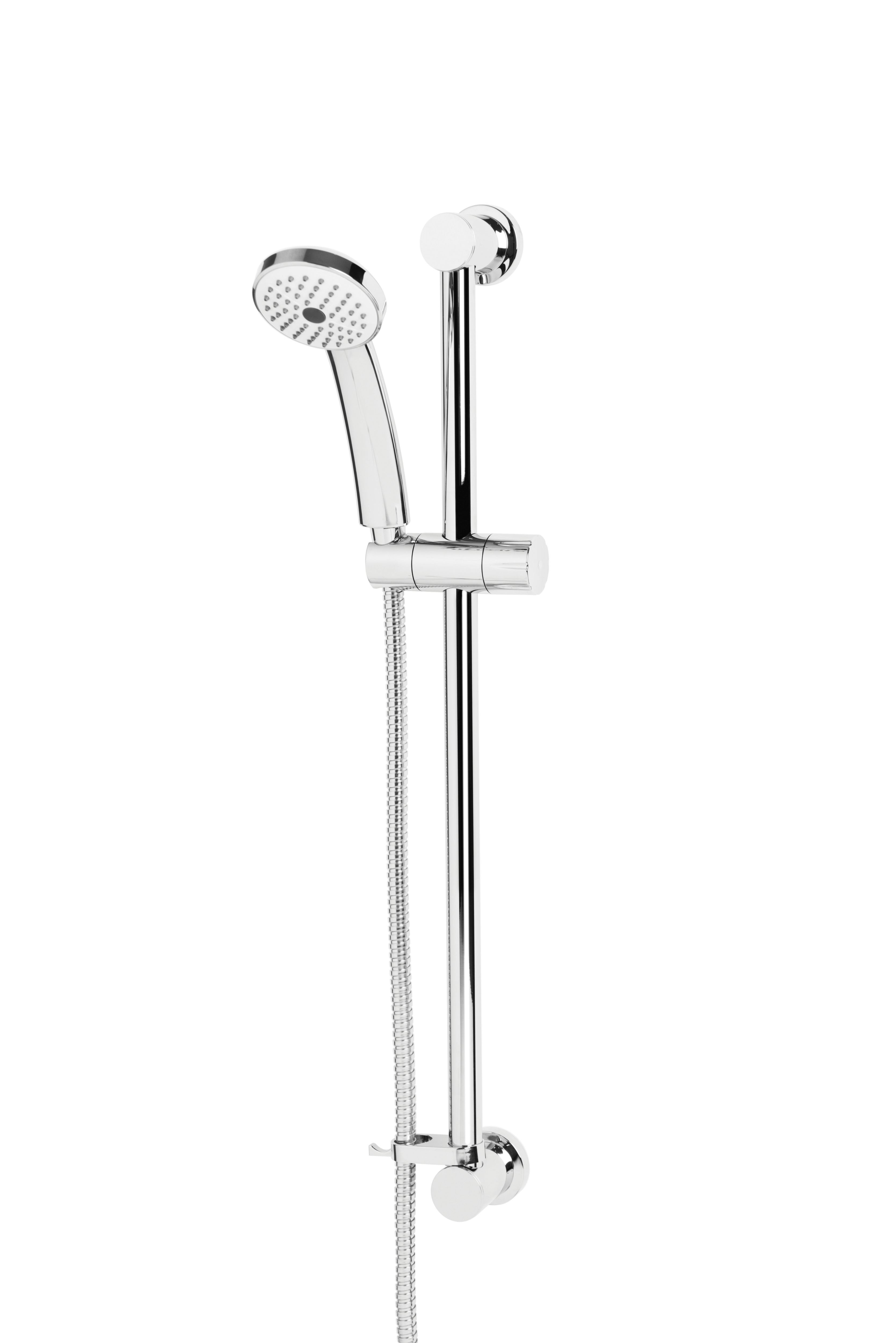 Image of Bristan Round Chrome Shower Kit with Single Function Handset