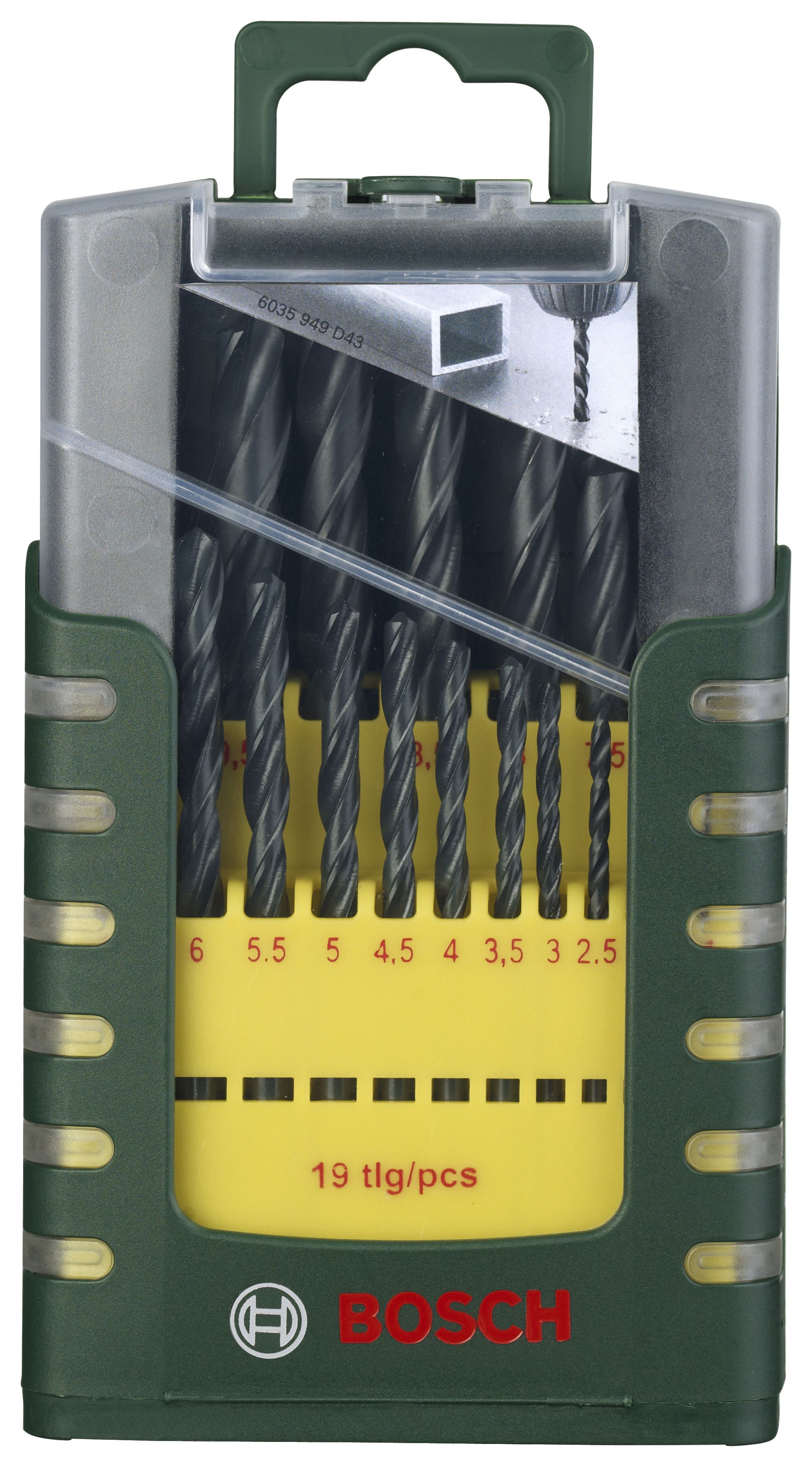 Image of Bosch 19 Piece HSS-R Metal Drill Bit Set