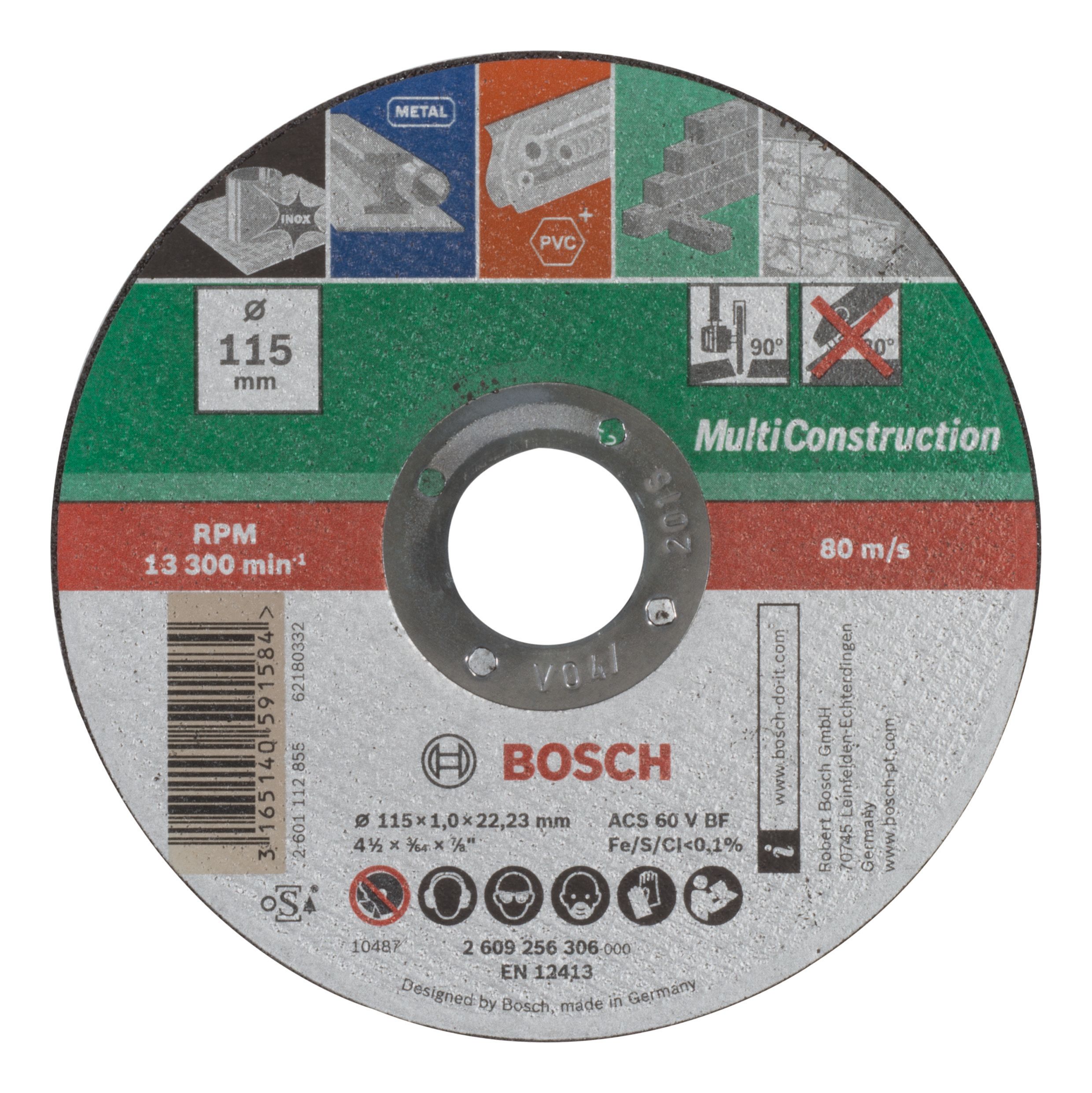 Image of Bosch Multi Purpose Cutting Disc - 115mm