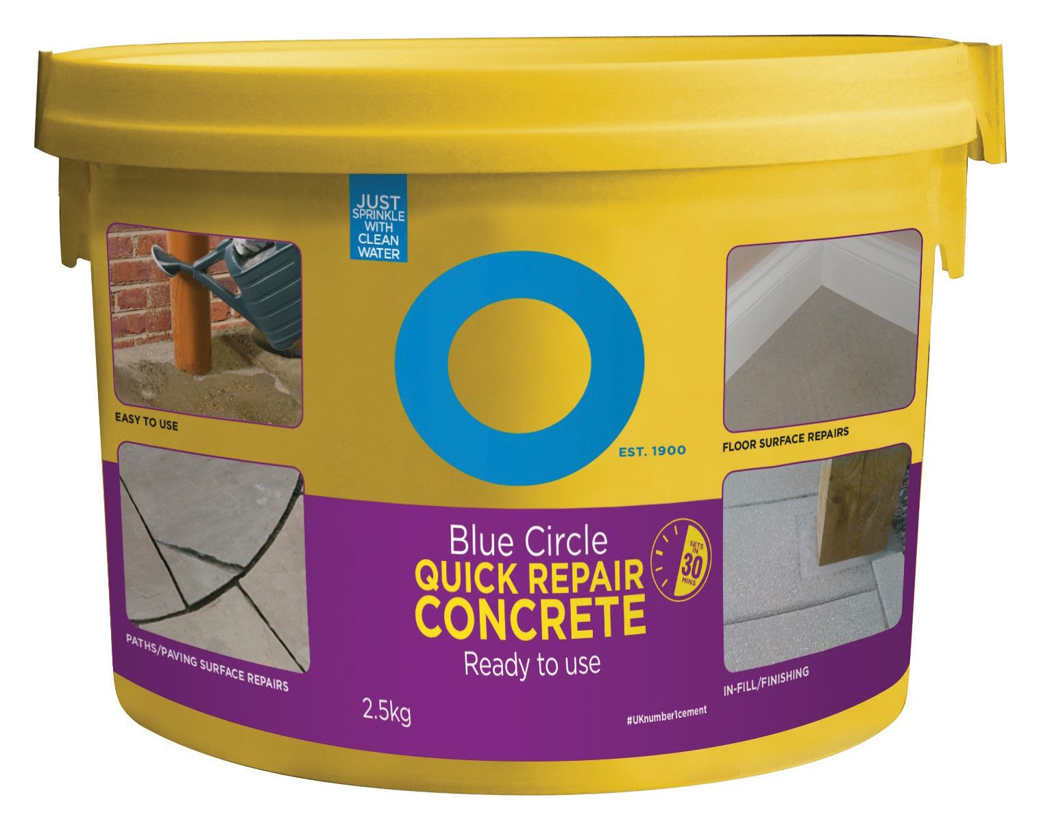 Image of Blue Circle Quick Repair Concrete - 2.5kg