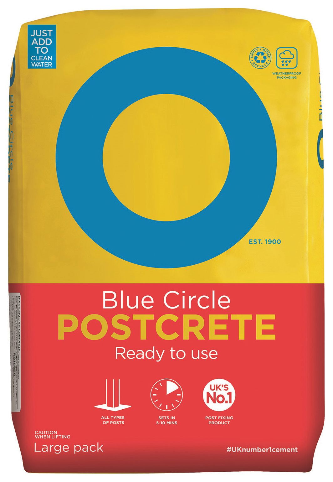Image of Blue Circle Ready To Use Postcrete - 20kg