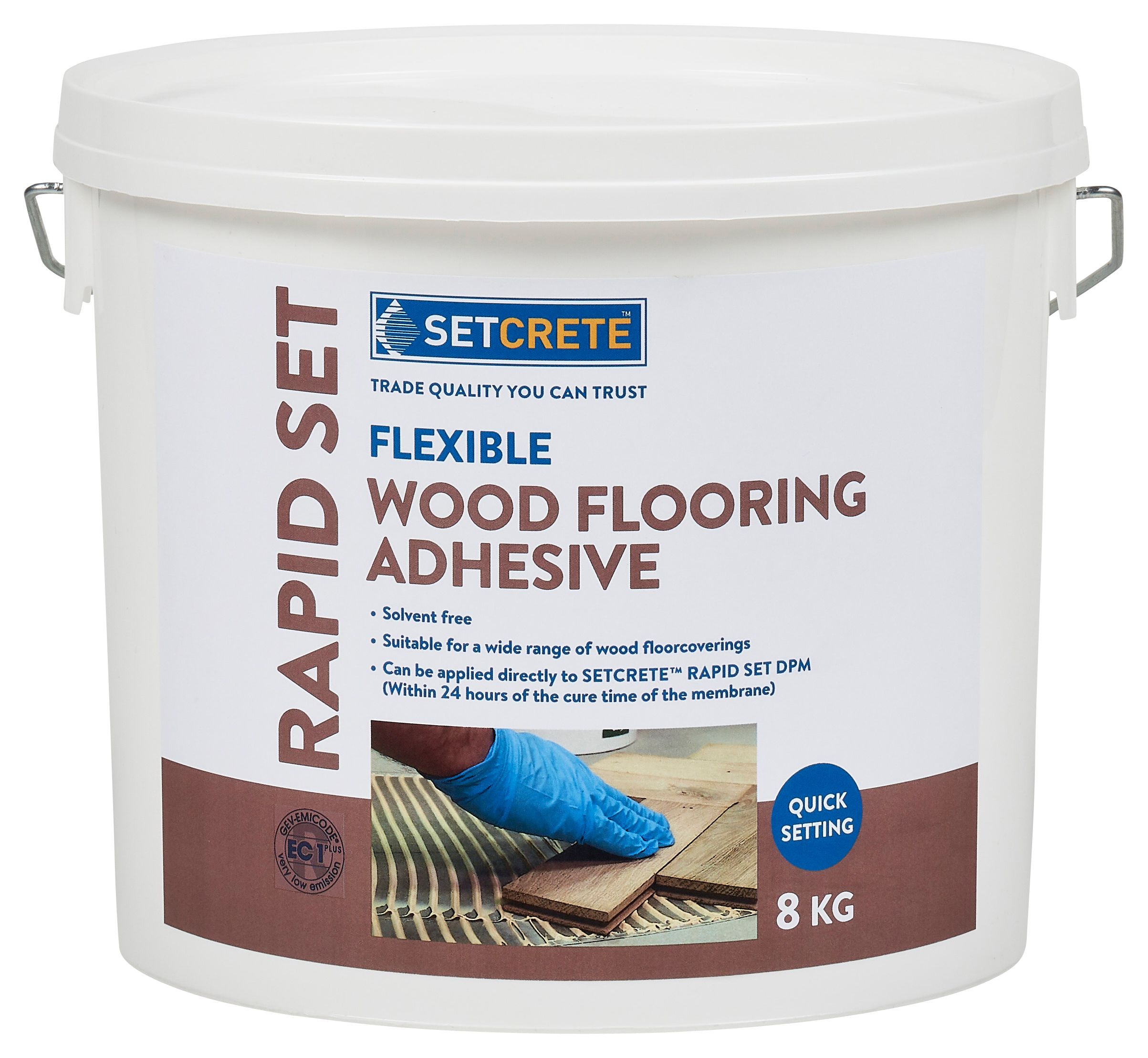Image of Setcrete Flexible Wood Flooring Adhesive - 8kg
