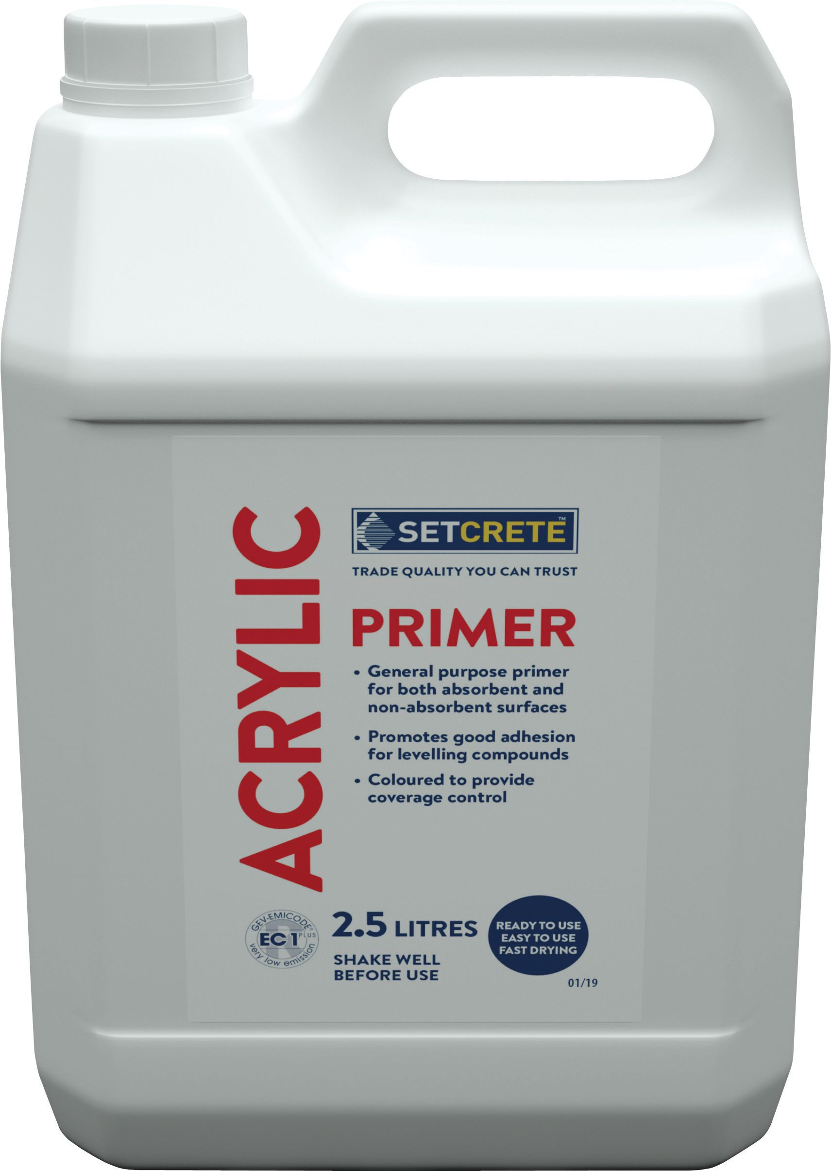 Image of Setcrete High Performance Floor Levelling Acrylic Primer - 2.5L