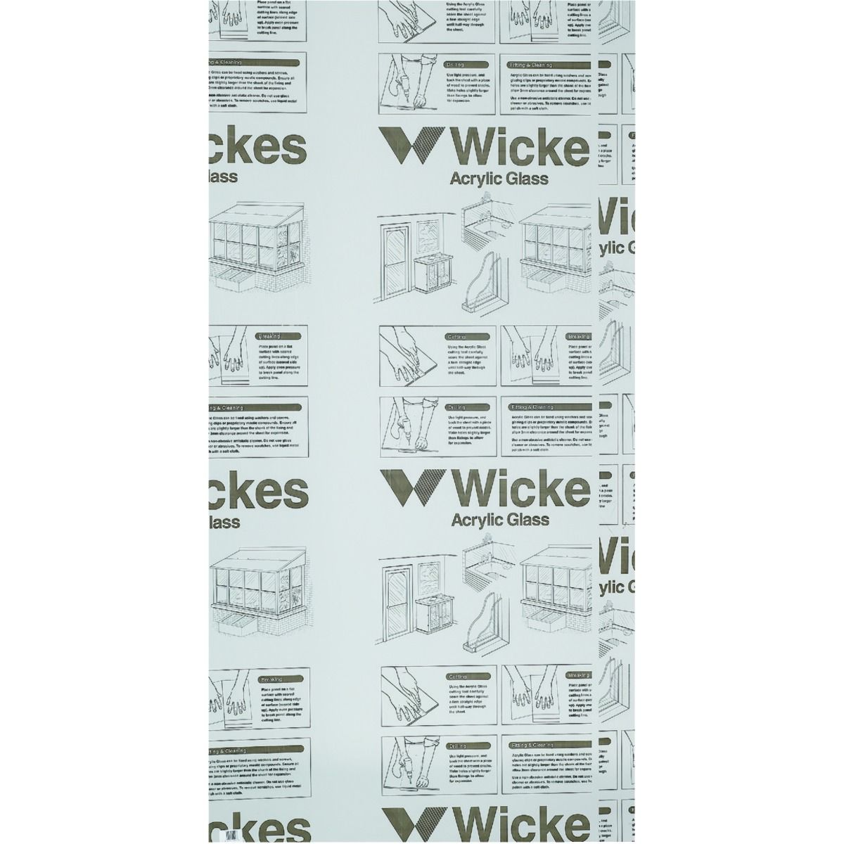 Image of Wickes Durable Clear Acrylic Sheet - 600 x 1220mm