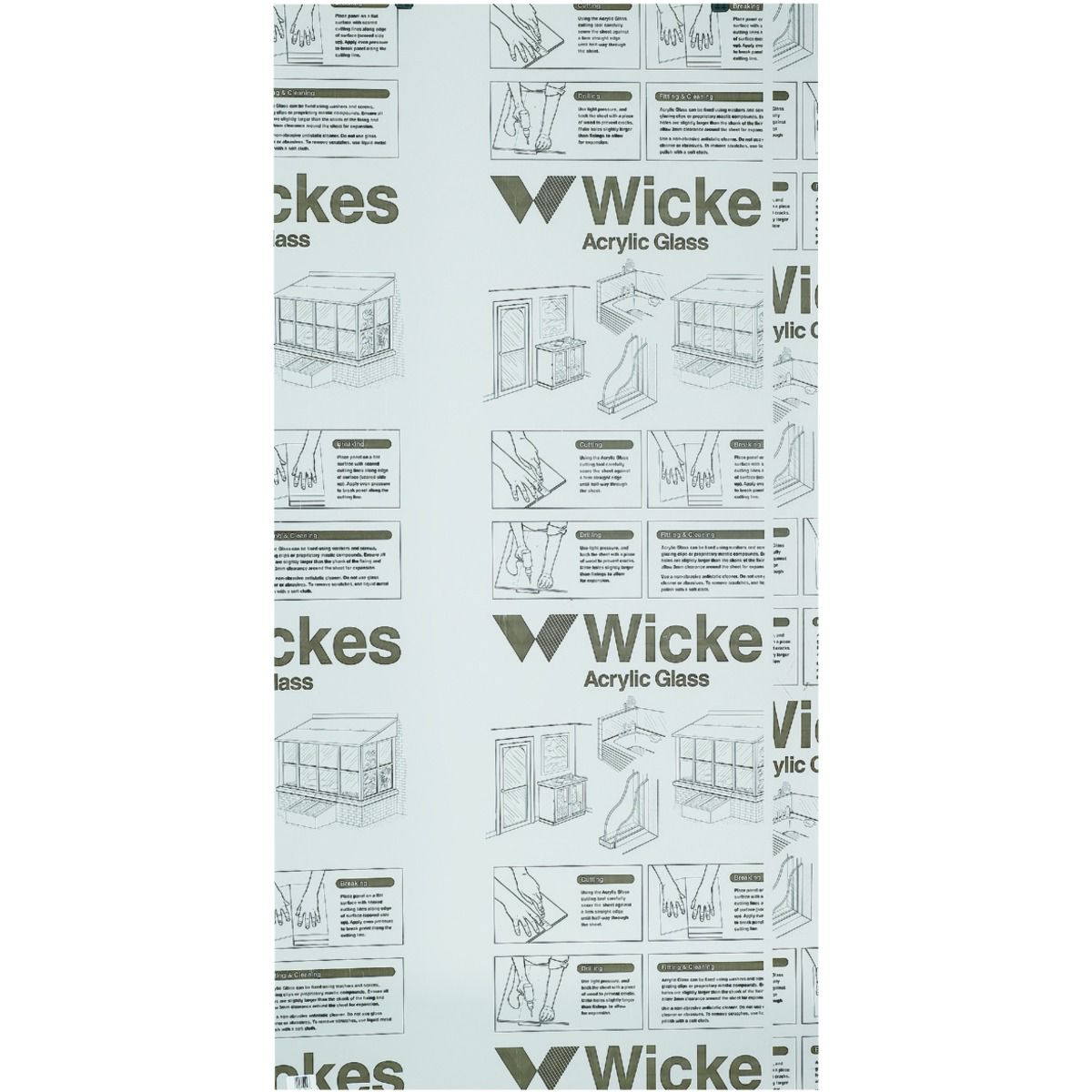 Image of Wickes Durable Clear Acrylic Sheet - 900 x 1800mm