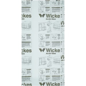 Wickes Durable Clear Acrylic Sheet - 900mm X 1800mm