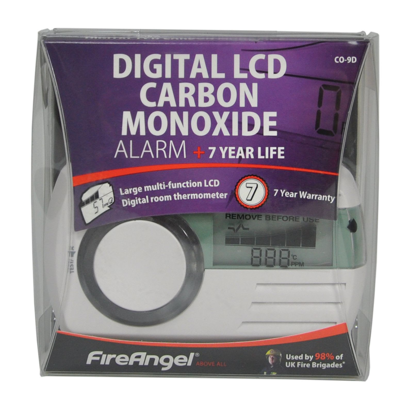 FireAngel 7 Year Sealed Battery Digital Carbon Monoxide