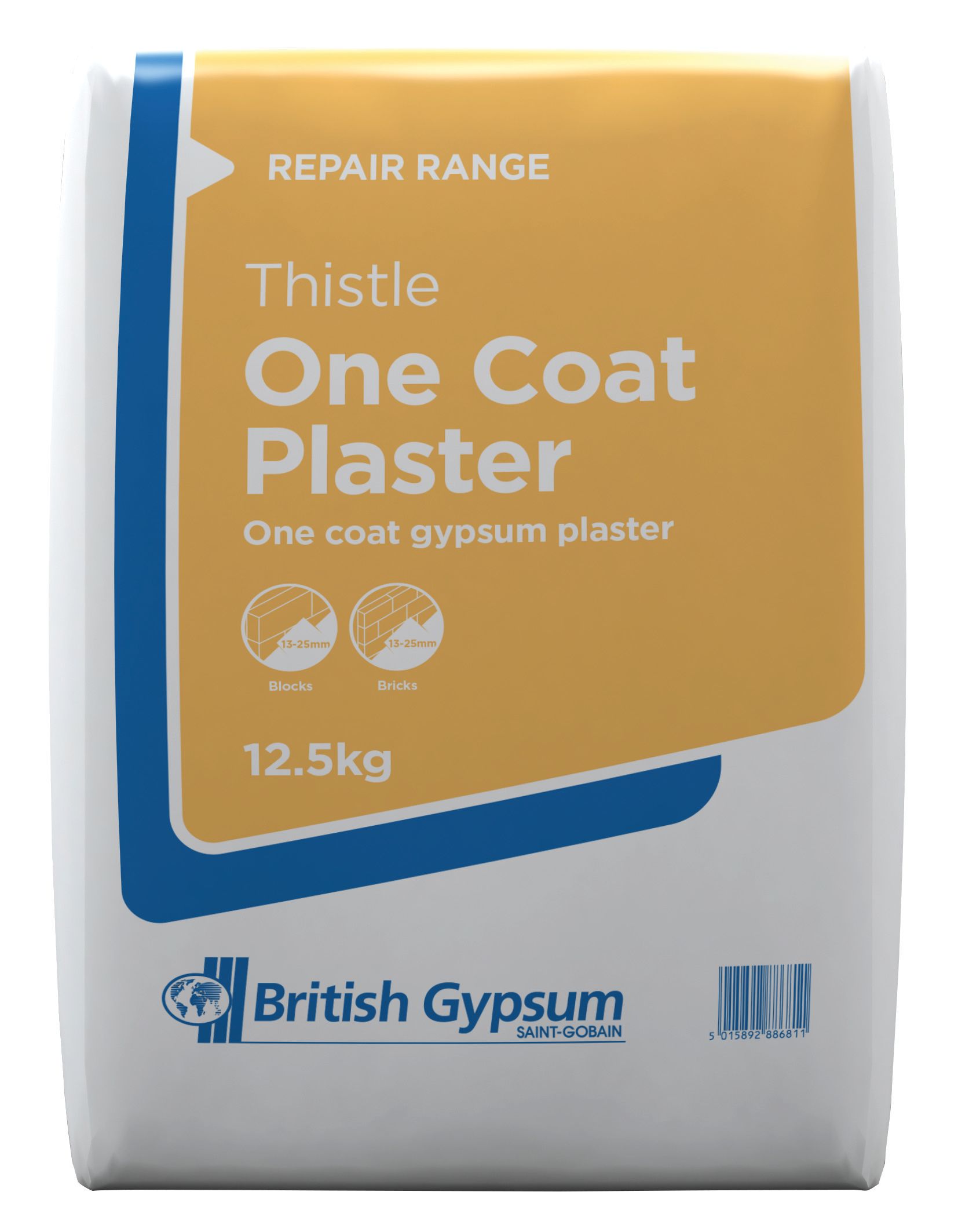 British Gypsum Thistle One Coat Plaster - 12.5kg