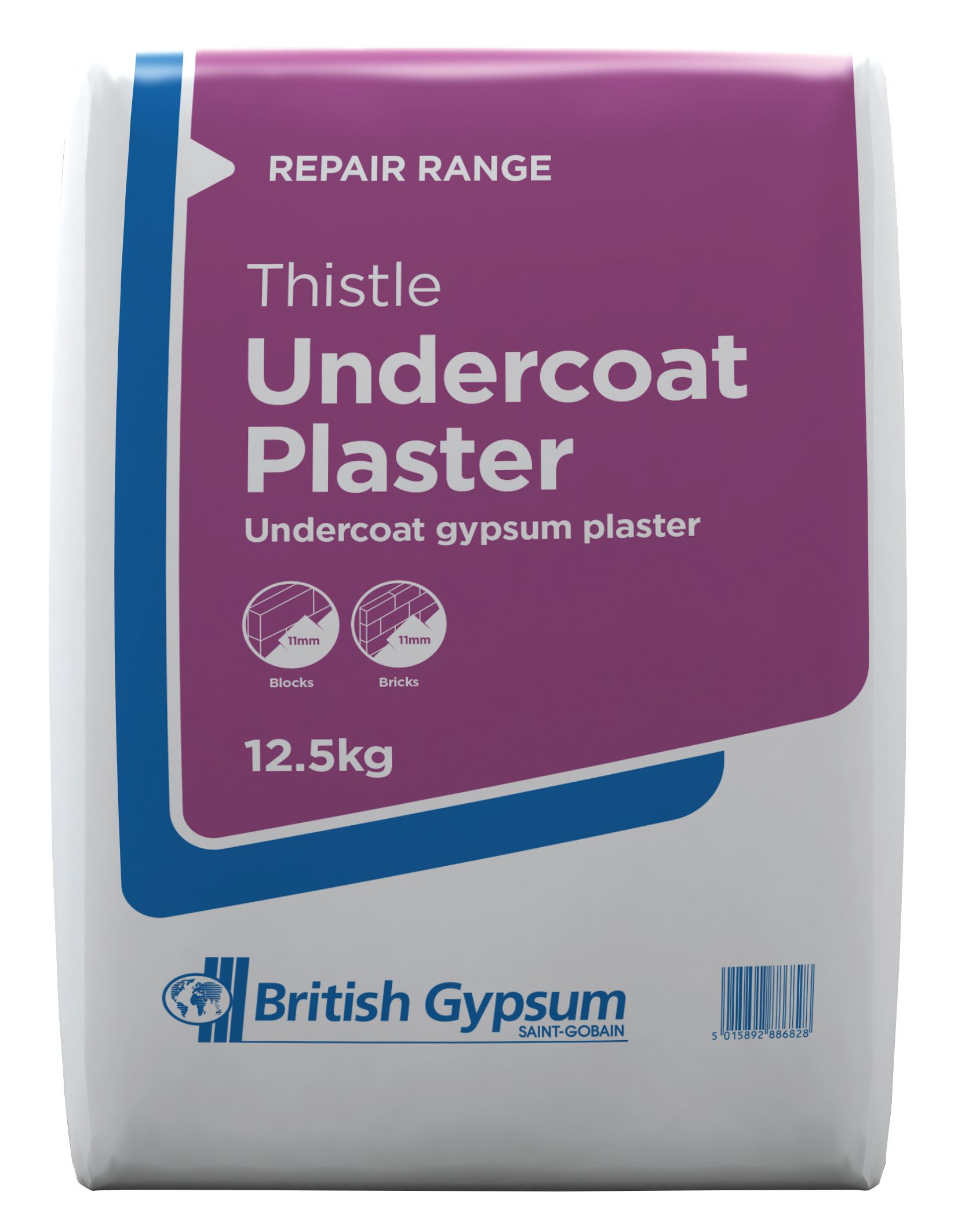British Gypsum Thistle Undercoat Plaster - 12.5kg