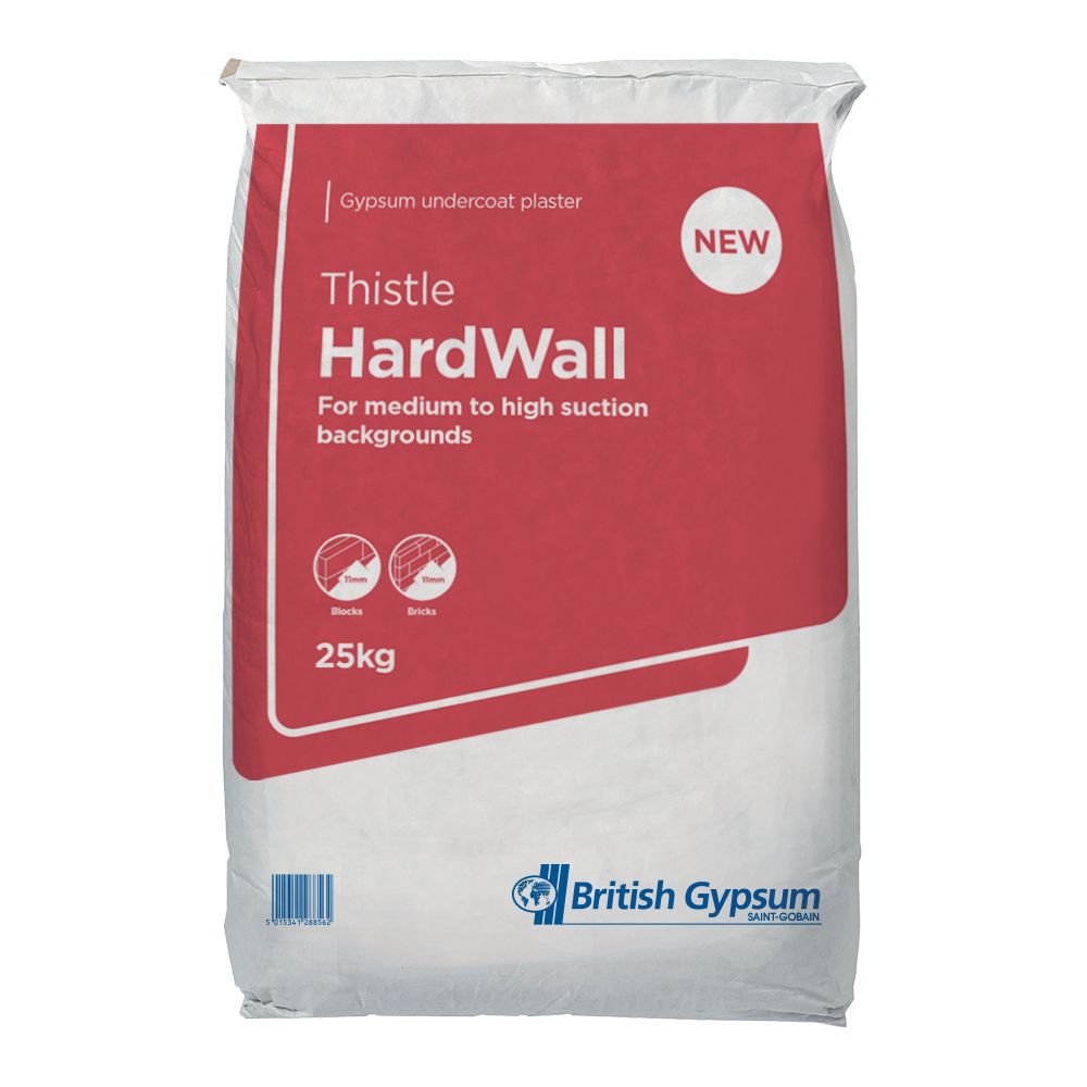 Image of British Gypsum Thistle Hardwall Plaster - 25kg