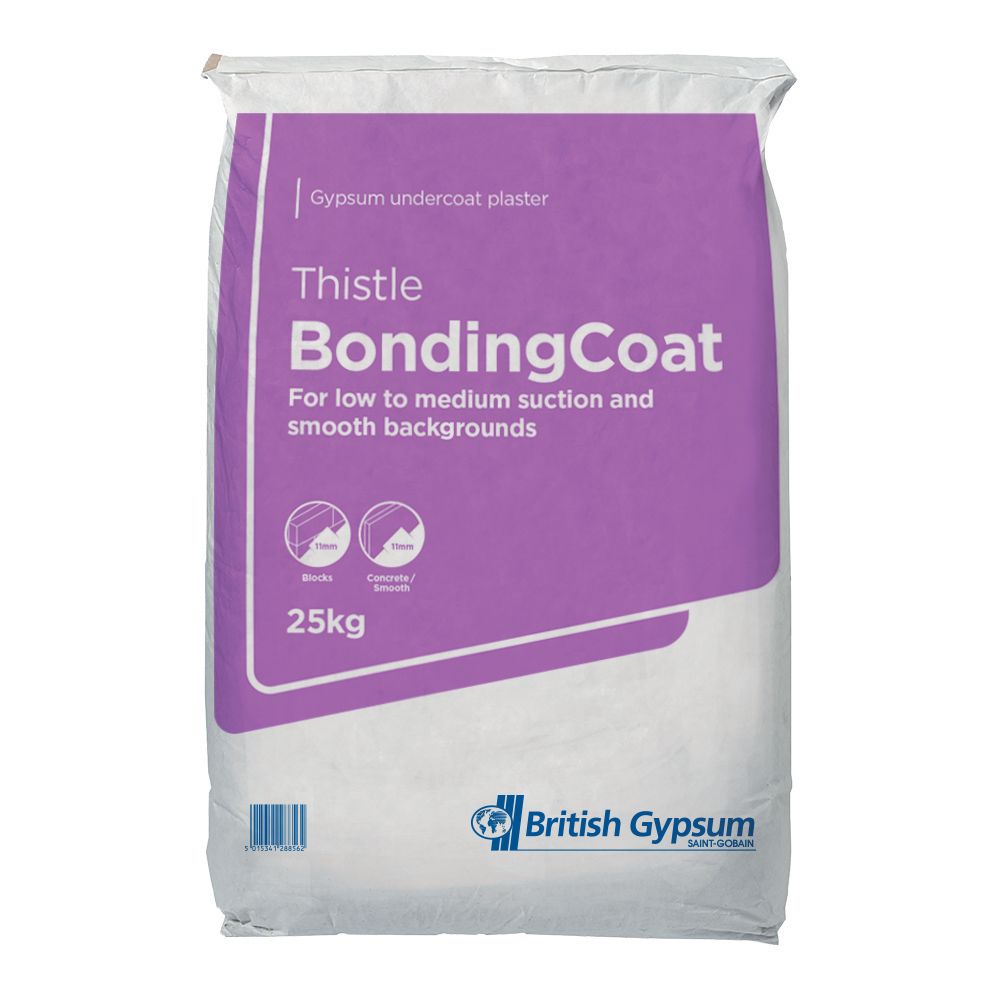 British Gypsum Thistle Bonding Coat Plaster - 25kg