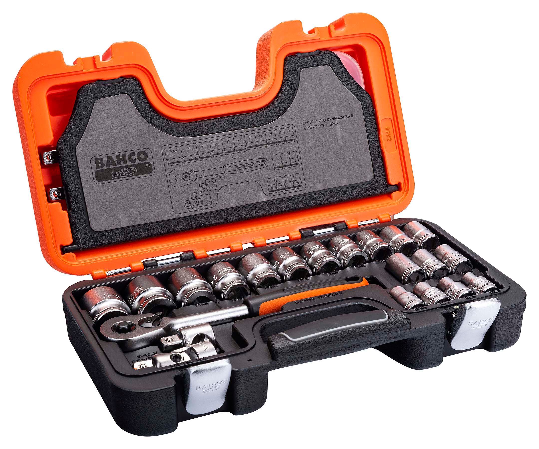 Image of Bahco 24 Piece 1/2in Drive Socket Set