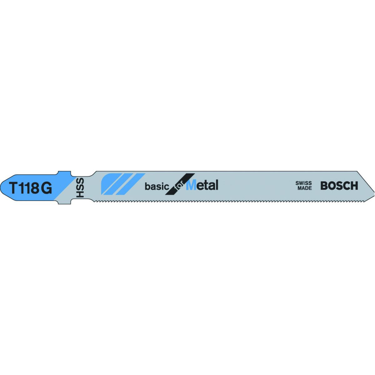 Image of Bosch T118G Metal Jigsaw Blades - Pack of 5