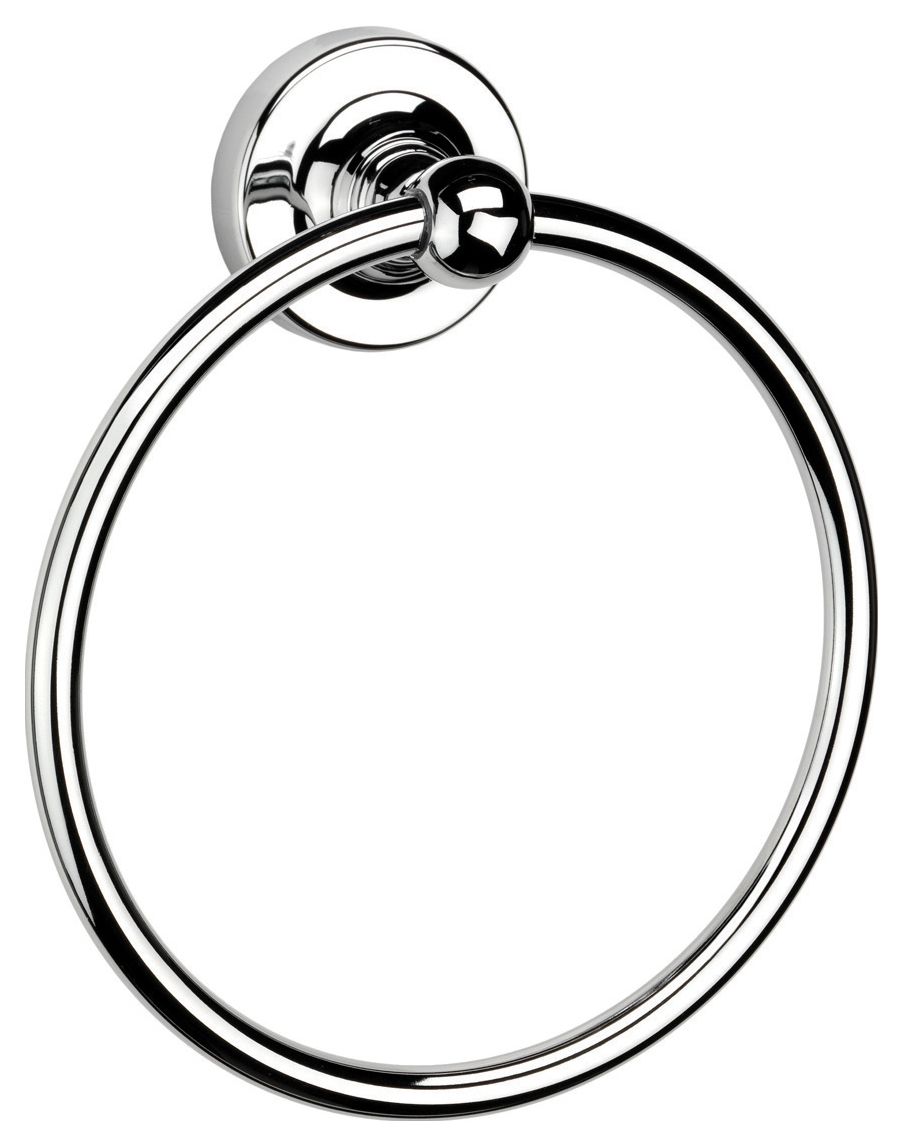 Image of Croydex Worcester Flexi-Fix™ Bathroom Towel Ring - Chrome