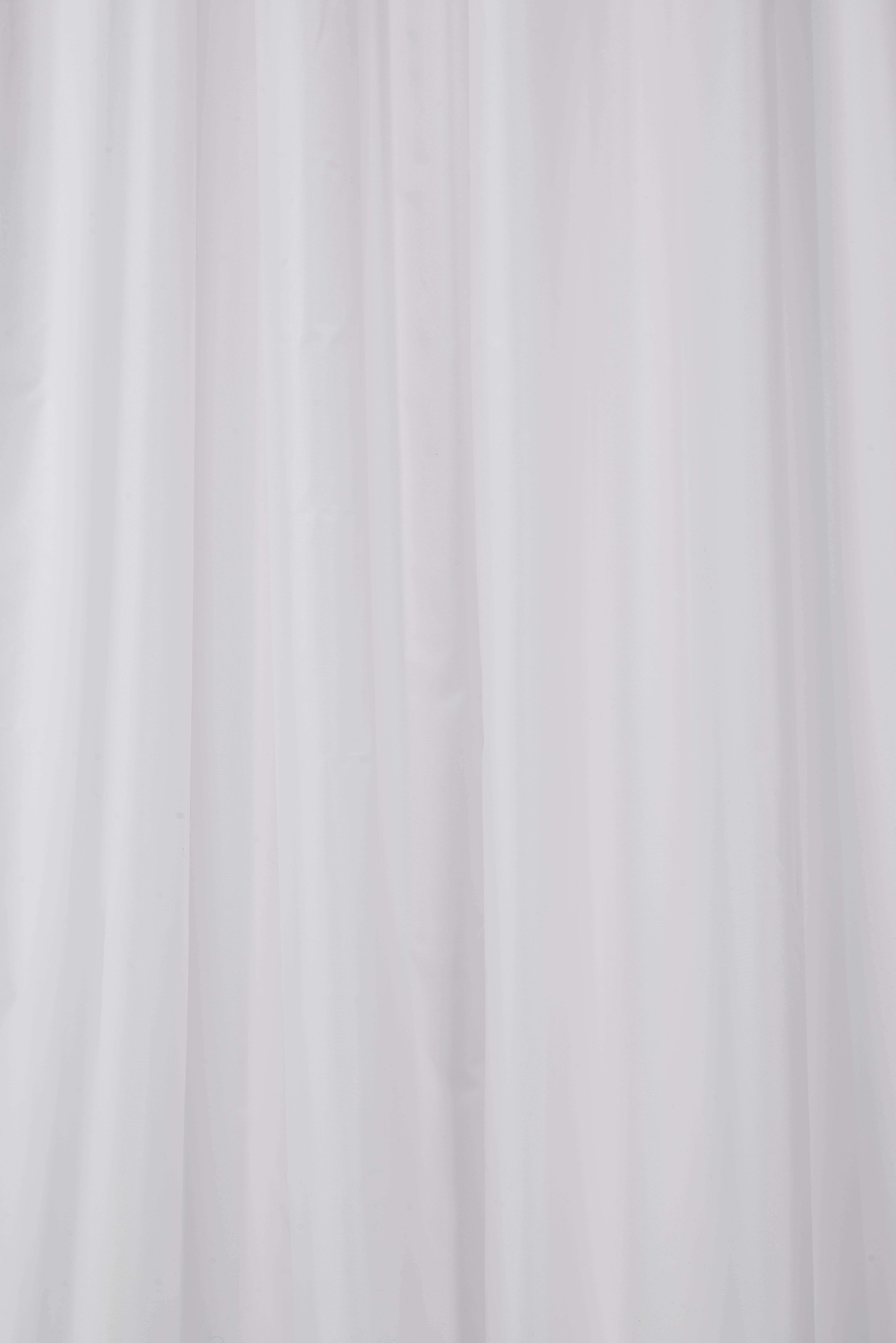 Croydex Anti-Microbial Plain Bathroom Shower Curtain - White