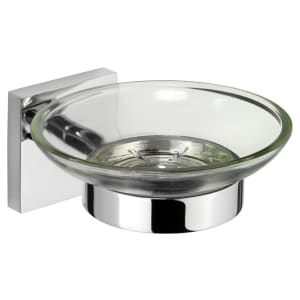 Croydex Chester Flexi-Fix Bathroom Soap Dish & Holder - Chrome