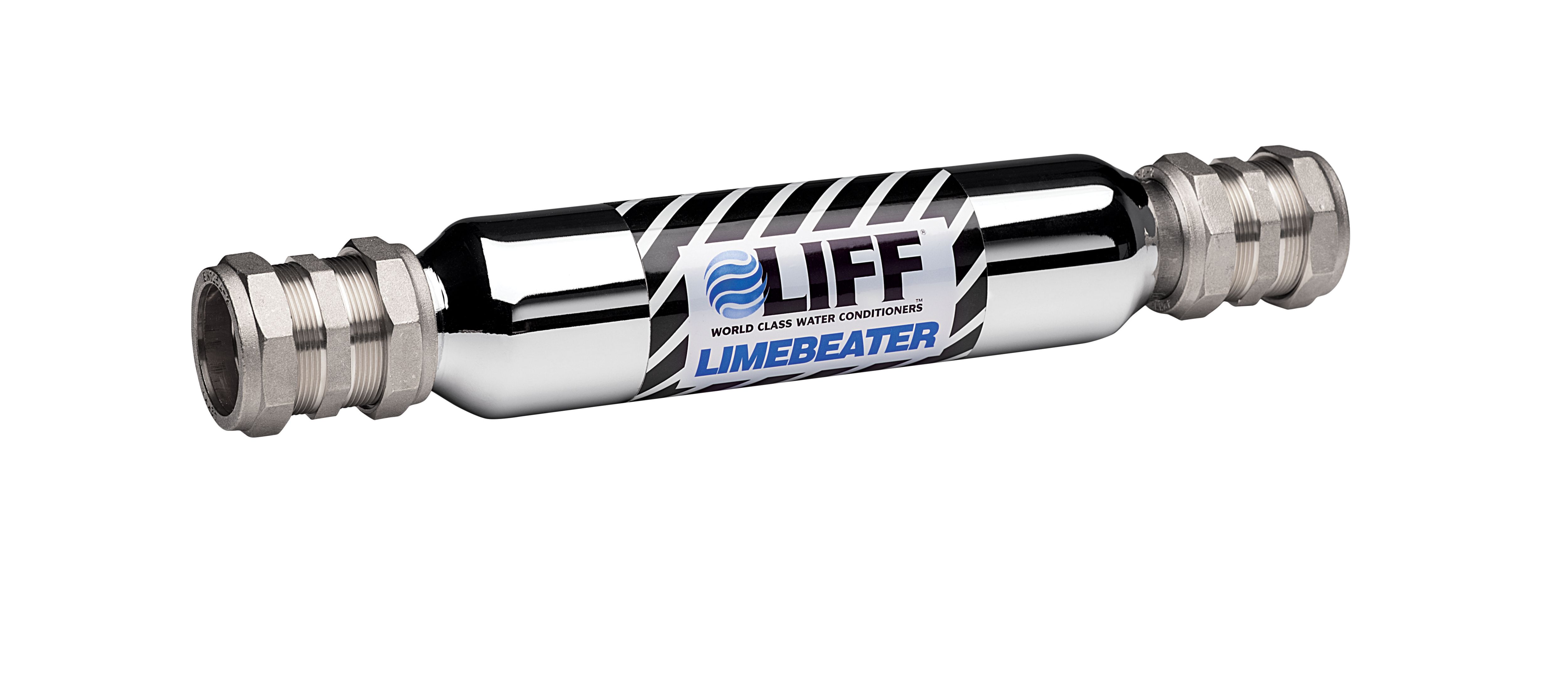 LIFF Limebeater Compression Scale Inhibitor - 15mm | Chrome Finish | 150 x 35 x 35mm | 0.241kg