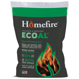 Homefire Ecoal 50 Smokeless Coal - 10 Kg Bag